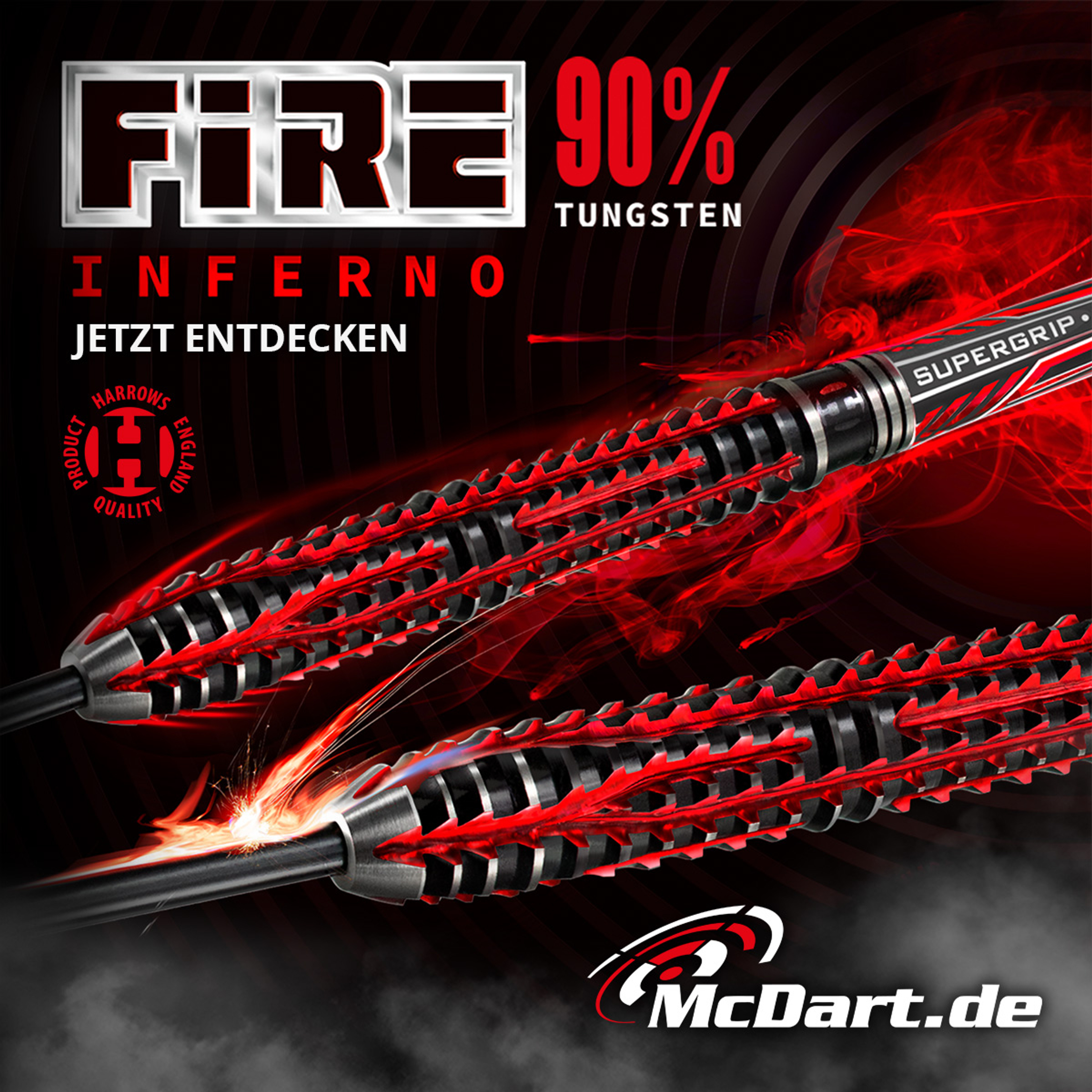 Harrows Fire Inferno Steeldarts 21g 7 HA26999