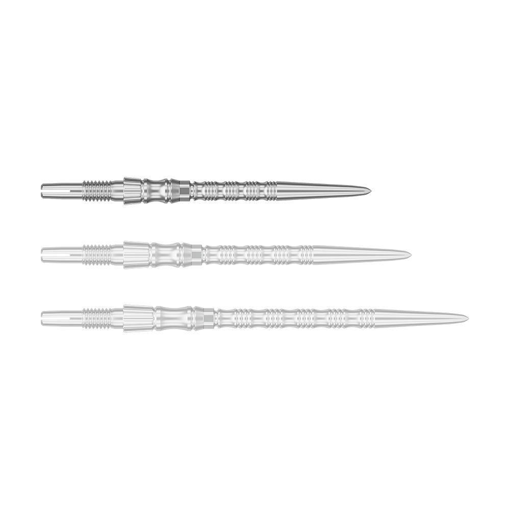 Target Signature Swiss Point TRB Steeldartspitzen - Silber Abgebildet ist eine einzelne silberfarbene Dartspitze mit einer Länge von 30 mm. Das Produkt scheint aus der Serie 'Target SwissPoint Signature TRB' zu stammen.