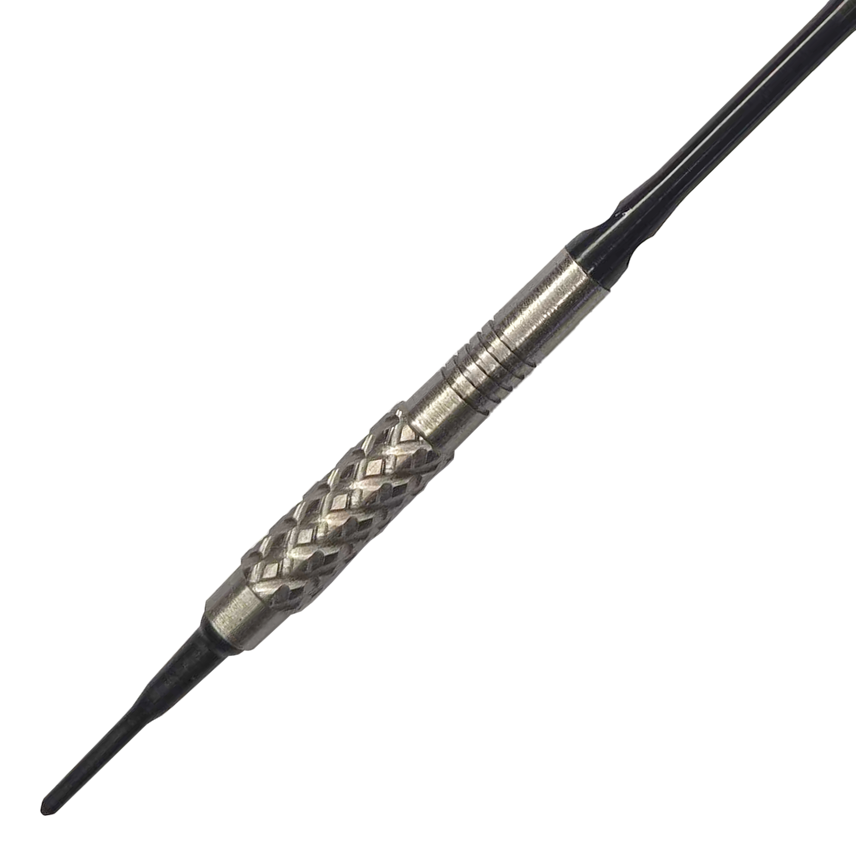 Dardos blandos McDart 85 Tungsten V4 - 16 g Dies ist ein McDart 85er Tungsten V4 Softdart mit einem Gewicht von 16g. Der Dartpfeil hat eine silberne, gerändelte Griffzone für besseren Halt.