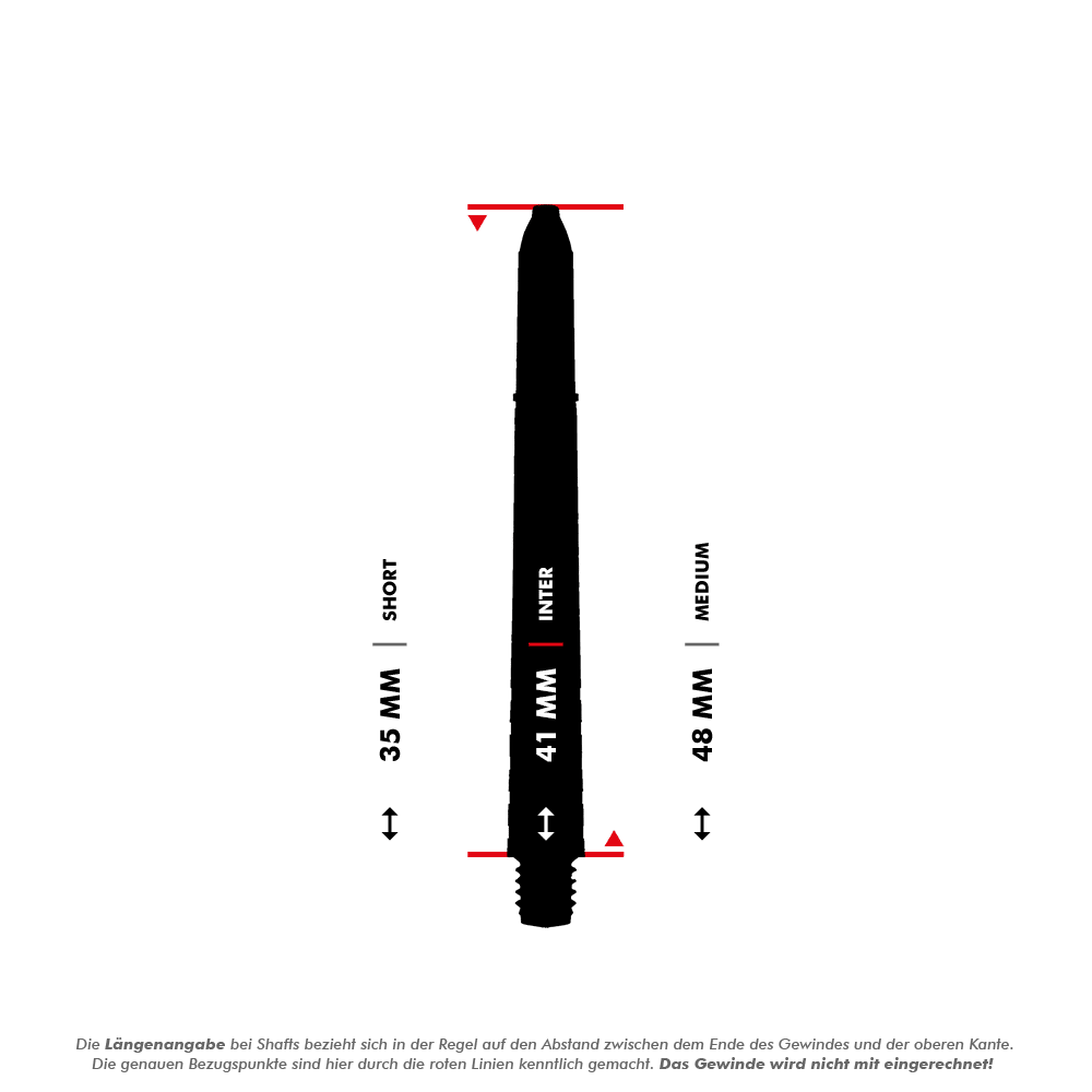 Winmau Prism Force Shafts - Black