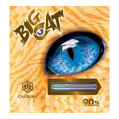 Dardos de acero Caliburn Big Cats Ocelot Caliburn Big Cats Ozelot Steeldarts mit einem Gewicht von 23g. Das Bild zeigt die Steeldarts aus einer anderen Perspektive.