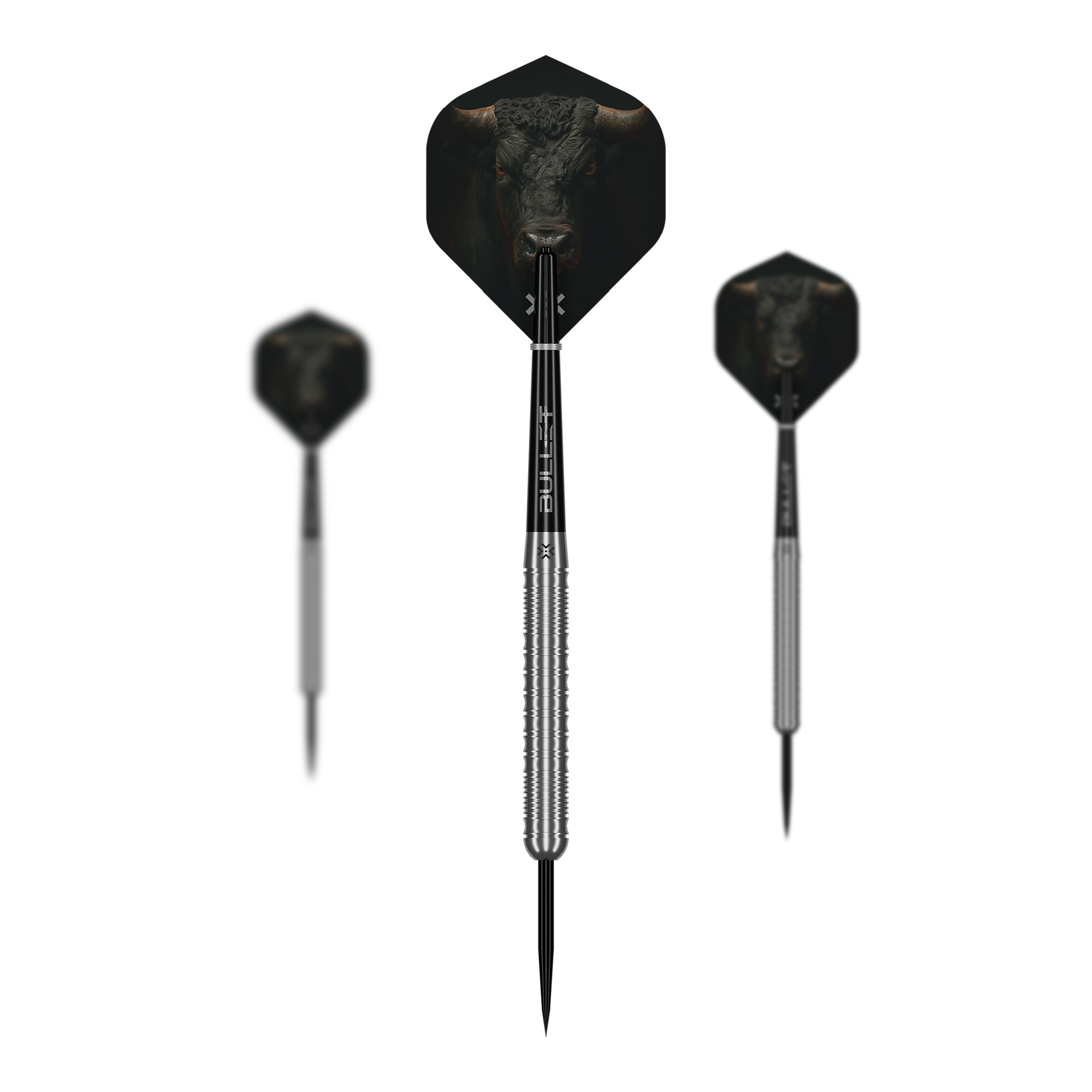 Dardi in acciaio Bullet Fury Dieses Bild präsentiert die Bullet Fury Steel Darts. Diese Steeldarts zeichnen sich durch ihre Robustheit aus.