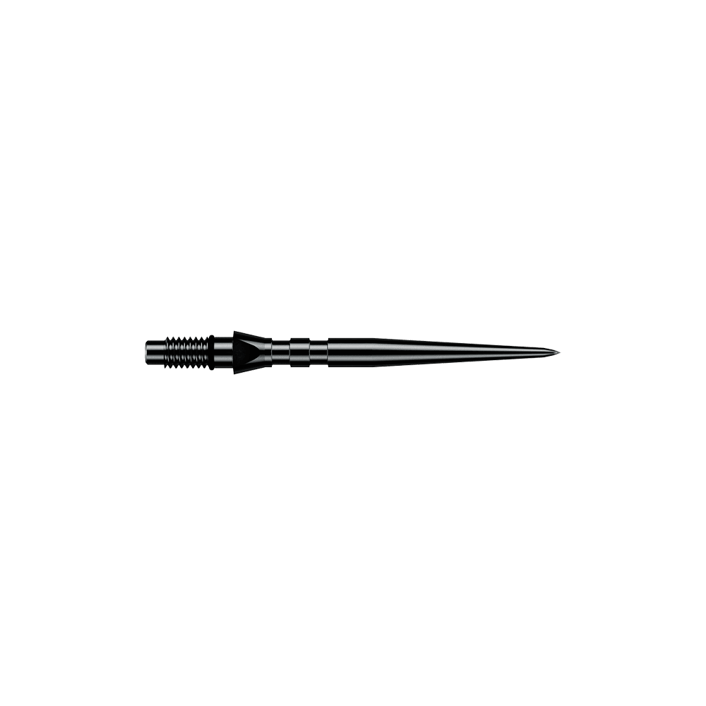 Špičky na šipky Winmau Switch Point Groove Steel - černé Zu sehen sind schwarze Winmau Switch Point Groove Steeldartspitzen mit einer Länge von 26 mm. Sie werden häufig als Ersatzspitzen für Steeldarts genutzt.