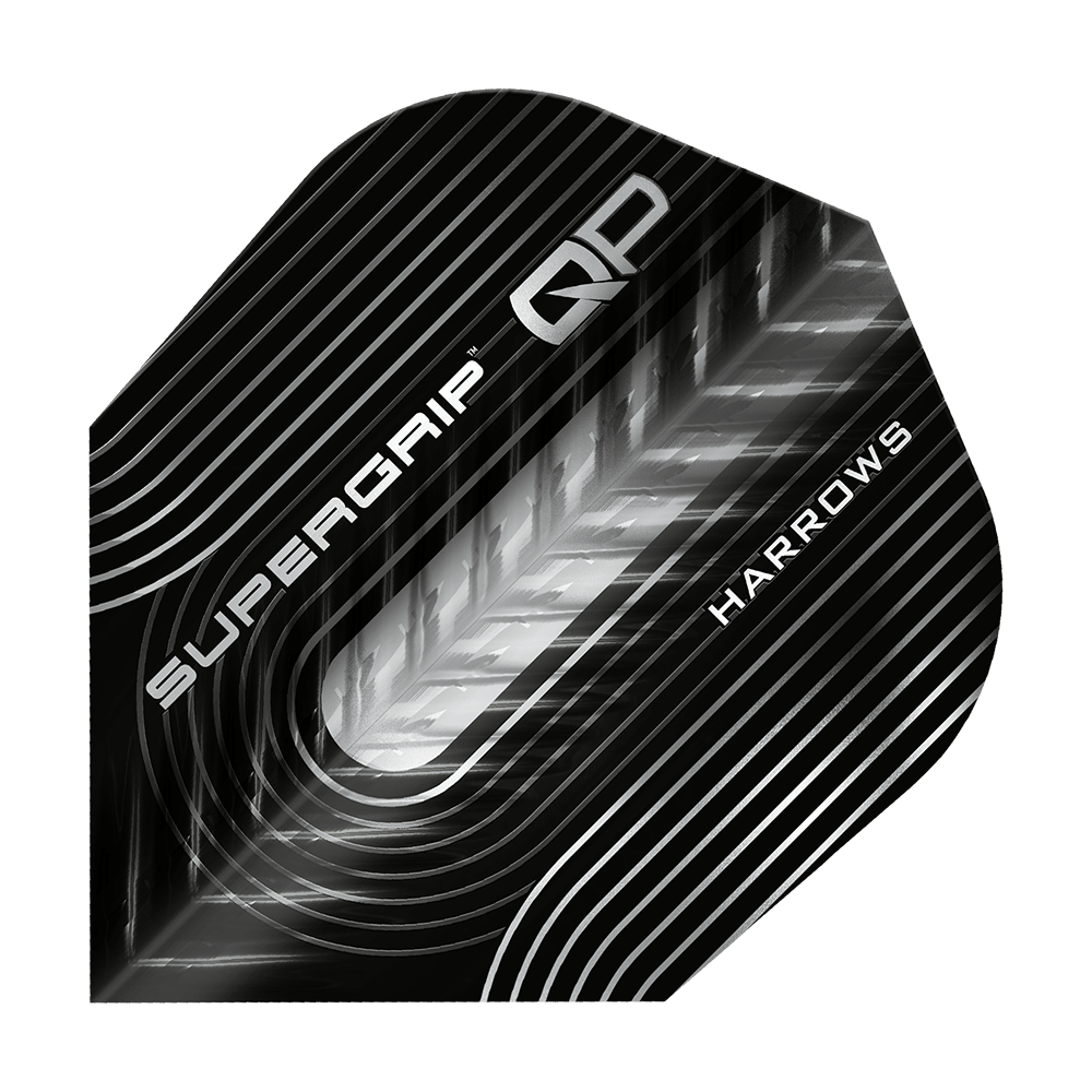 Harrows Supergrip QP No6 Flights Das Bild zeigt die Harrows Supergrip QP No6 Flights. Die Flights sind speziell für Präzision und Stabilität entwickelt.