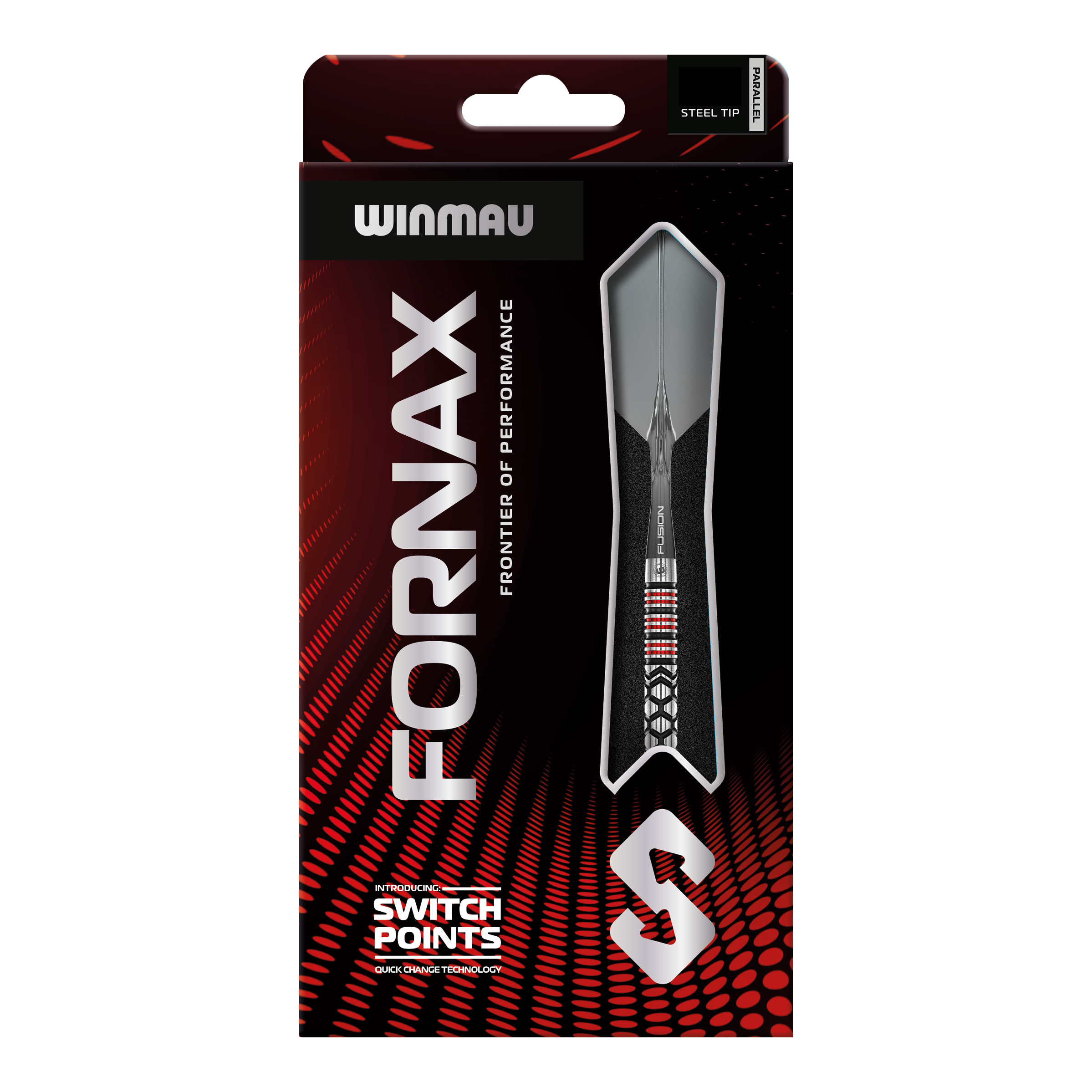 Winmau Fornax Parallel Switch Point Steeldarts Winmau Fornax Parallel Switch Point Steeldarts werden auf diesem Bild gezeigt. Es handelt sich um hochwertige Steeldarts für Präzision und Kontrolle.