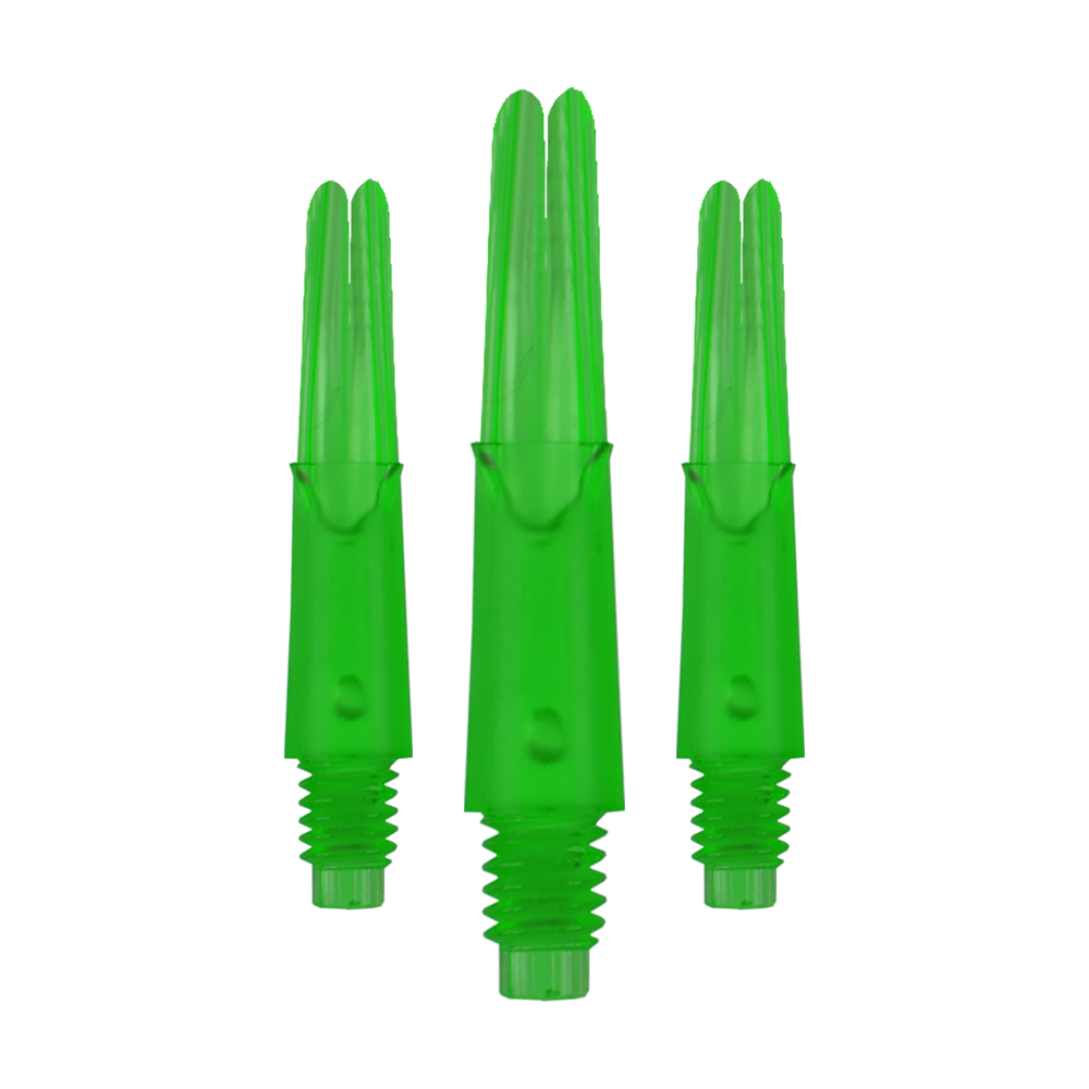 L-Style L-Shafts Locked Straight - Green 130 L-Style L-Shafts Locked Straight in einzigartiger Farbe als Set. Das Bild zeigt mehrere Schäfte nebeneinander.
