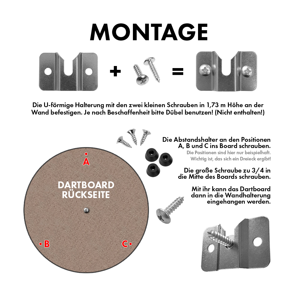 XQ Max steel dartboard wall mount