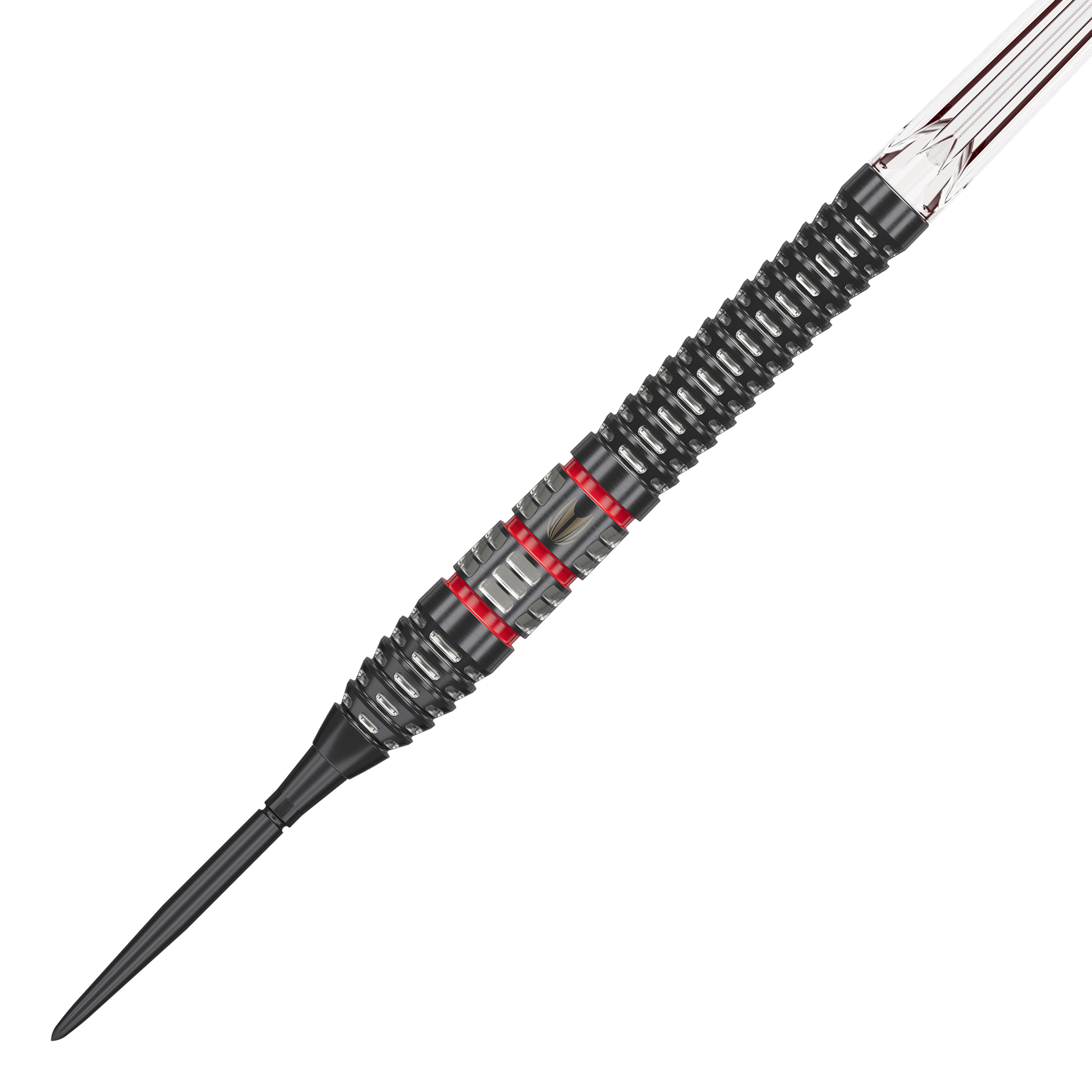 Šipky Target Nathan Aspinall 95K Swiss Point Steel Target Nathan Aspinall 95K Swiss Point Steeldarts sind auf dem Bild dargestellt. Der Fokus liegt auf der Form und Verarbeitung der Darts.