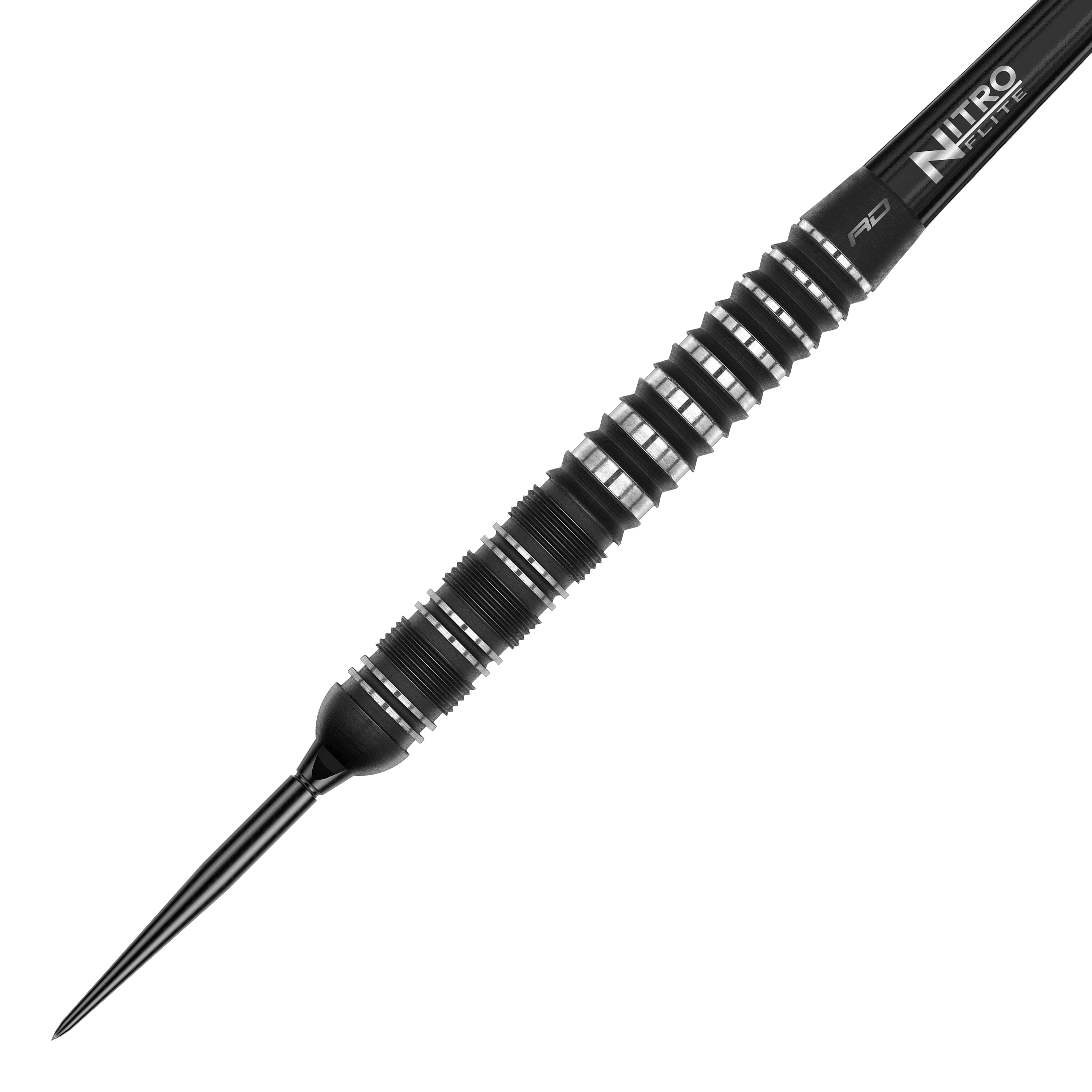 Ocelové šipky Red Dragon Sable Parallel Switch Point Abgebildet sind die Red Dragon Sable Parallel Switch Point Steeldarts. Die Darts werden seitlich gezeigt und sind aus Metall gefertigt.