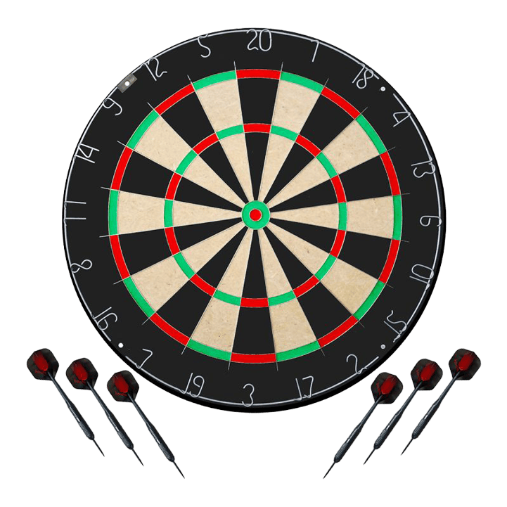 Karella Dartboard BullOut Set inkl. 2 Satz Steeldarts Karella Dartboard BullOut Set inkl. 2 Satz Steeldarts