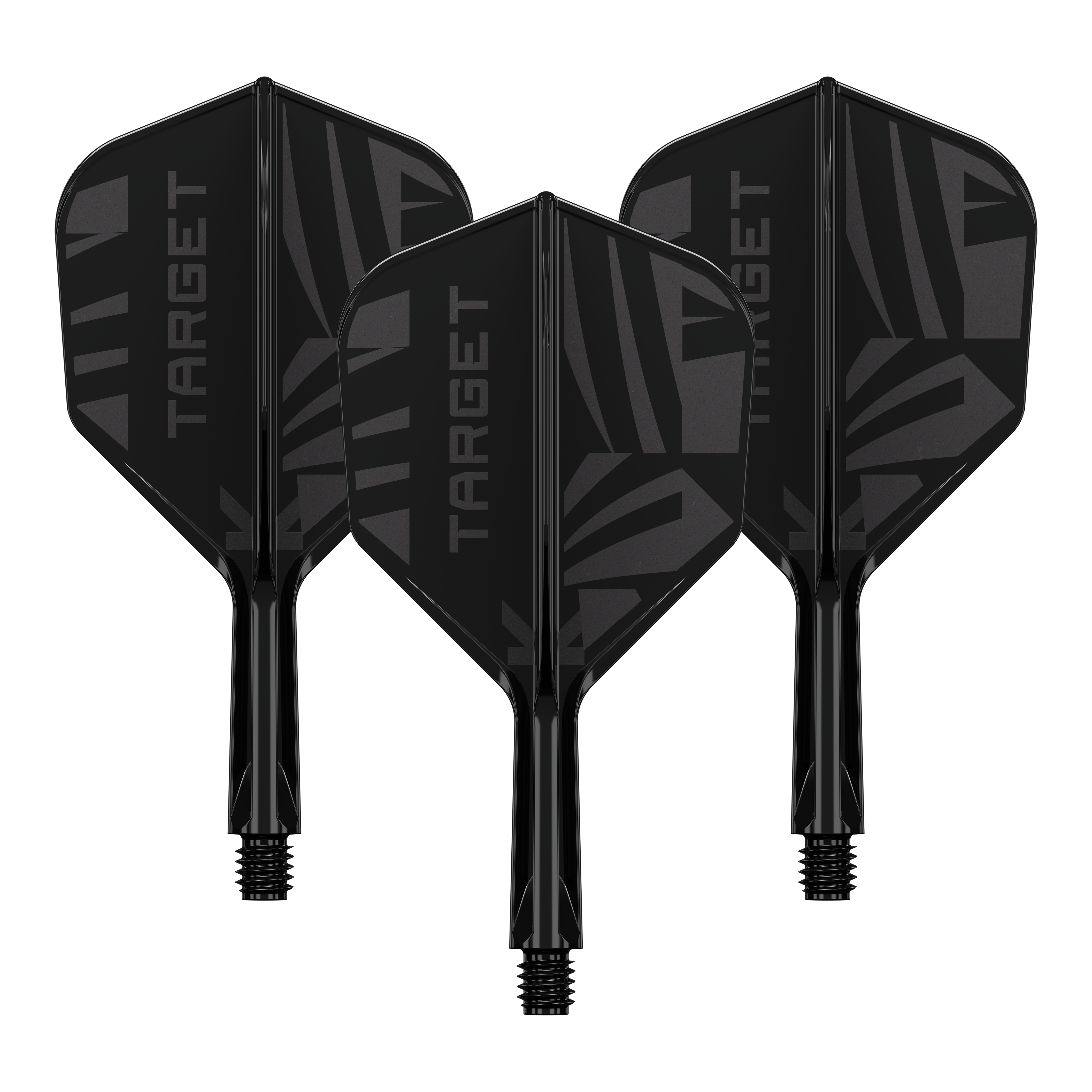 Letky Target K-Flex Black No6 Ein Set aus Target K-Flex Black No6 Flights in 19 mm liegt vor. Die Flights sind gemeinsam abgebildet.