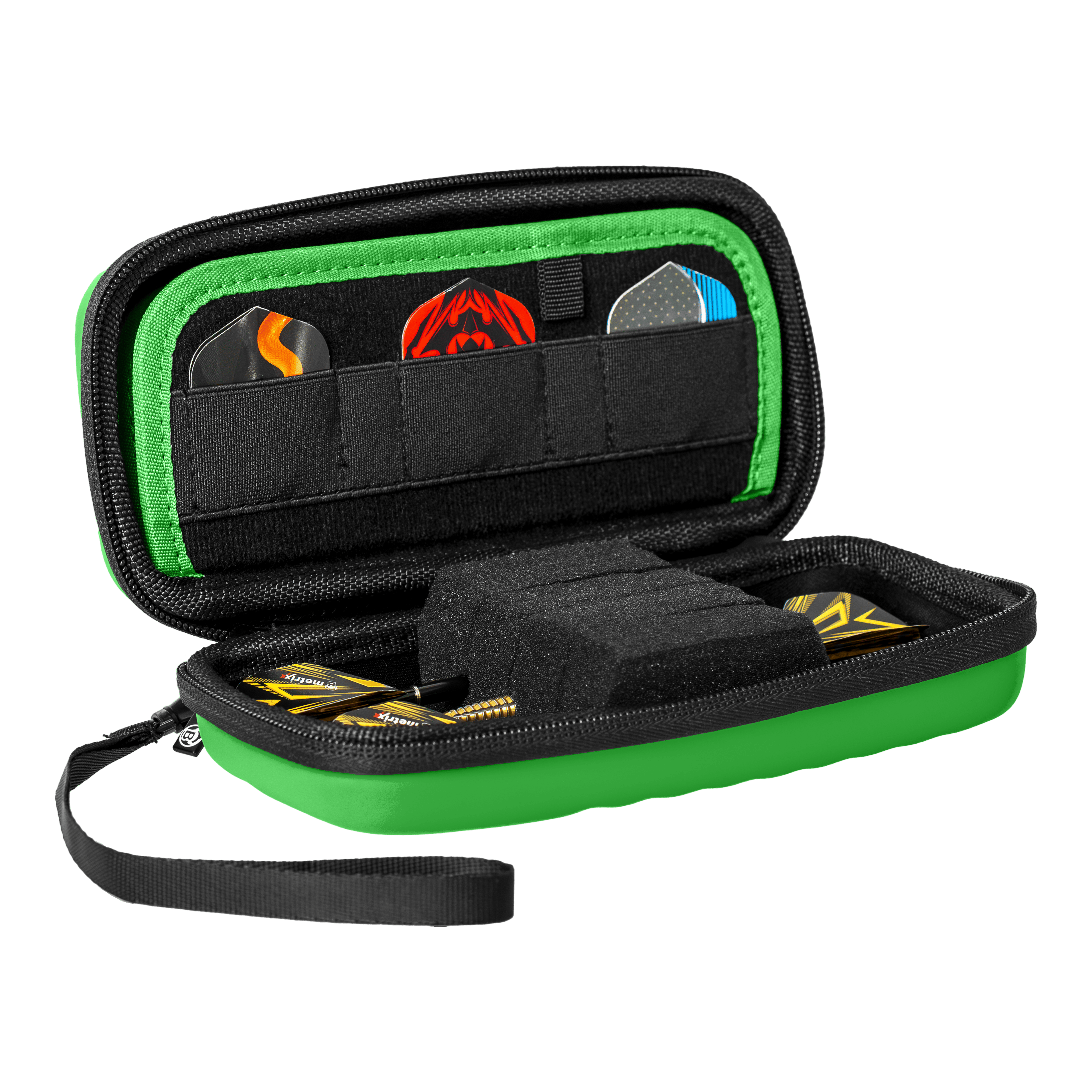 Pouzdro na šipky Beazd Orbis S - zelené Zu sehen ist ein Beazd Orbis S Dartcase. Das Case zeichnet sich durch ein robustes Design aus.