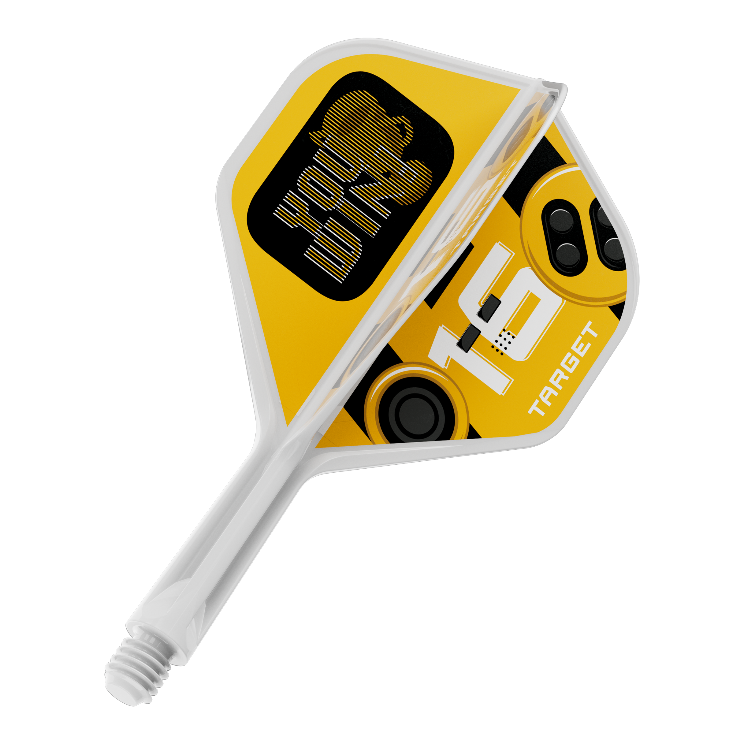 Target K-Flex Wygrywasz loty standardowe nr 2 Abgebildet ist ein Produkt mit dem Dateinamen 410591_Target_K-Flex_YouWin_No2_Standard_Flights_19mm_1. Es handelt sich um ein Dartzubehör-Teil, vermutlich ein Dart-Flight.