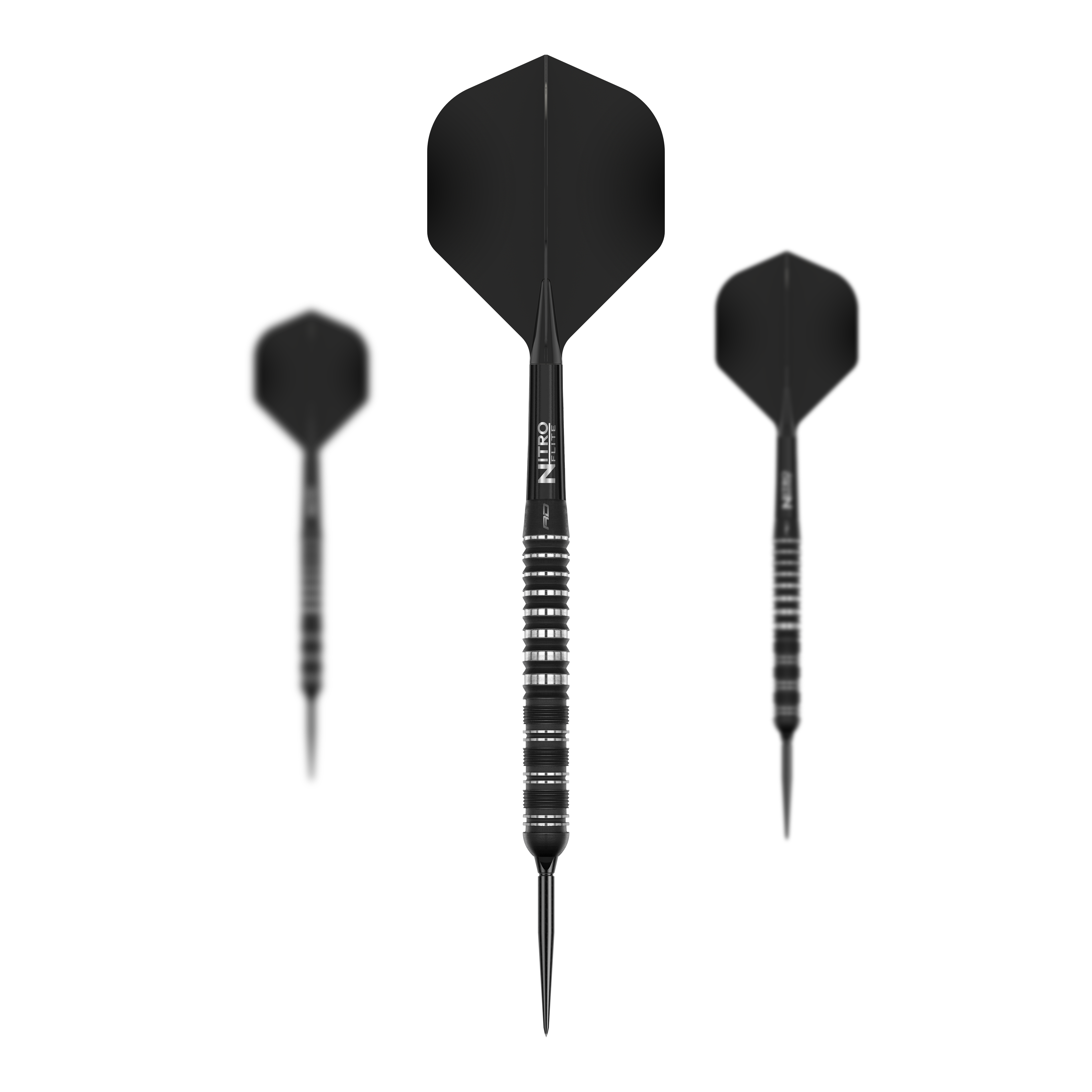 Dardos de acero Red Dragon Sable Parallel Switch Point Gezeigt wird ein Set der Red Dragon Sable Parallel Switch Point Steeldarts. Das Set enthält drei Darts in silberner Farbe.