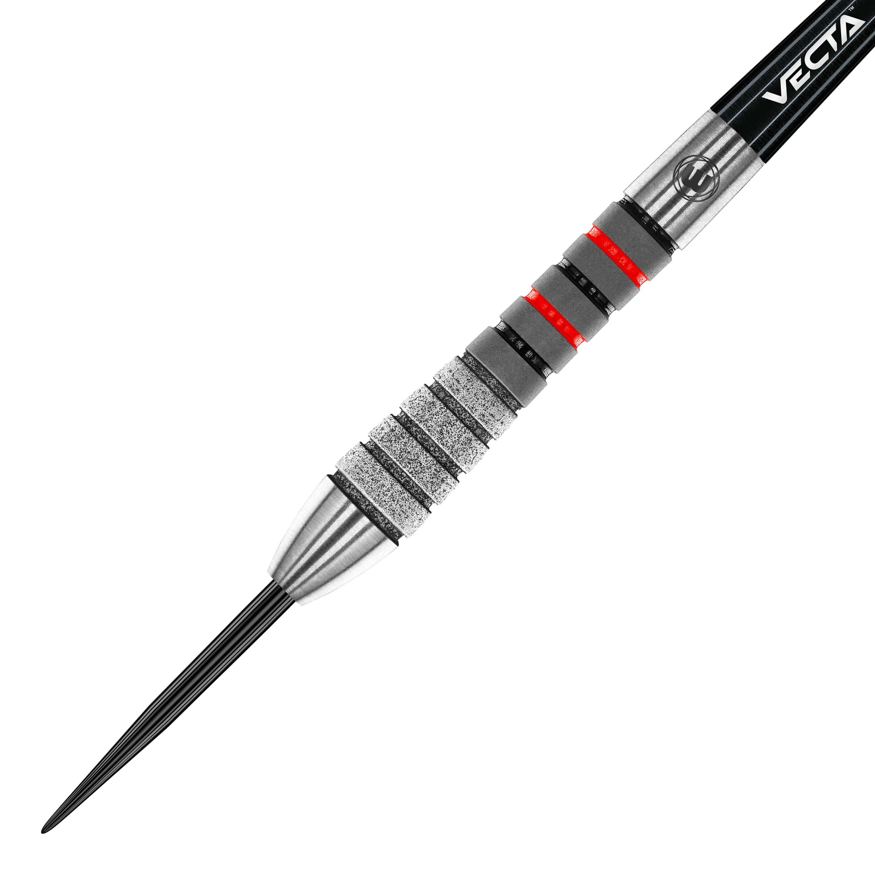 Ocelové šipky Winmau Dennis Priestley Diamond 3-Zero Dies ist ein Winmau Dennis Priestley Diamond 3-Zero Steeldart. Der Dartpfeil hat eine silberne Spitze und einen strukturierten Griff mit roten und schwarzen Akzenten.