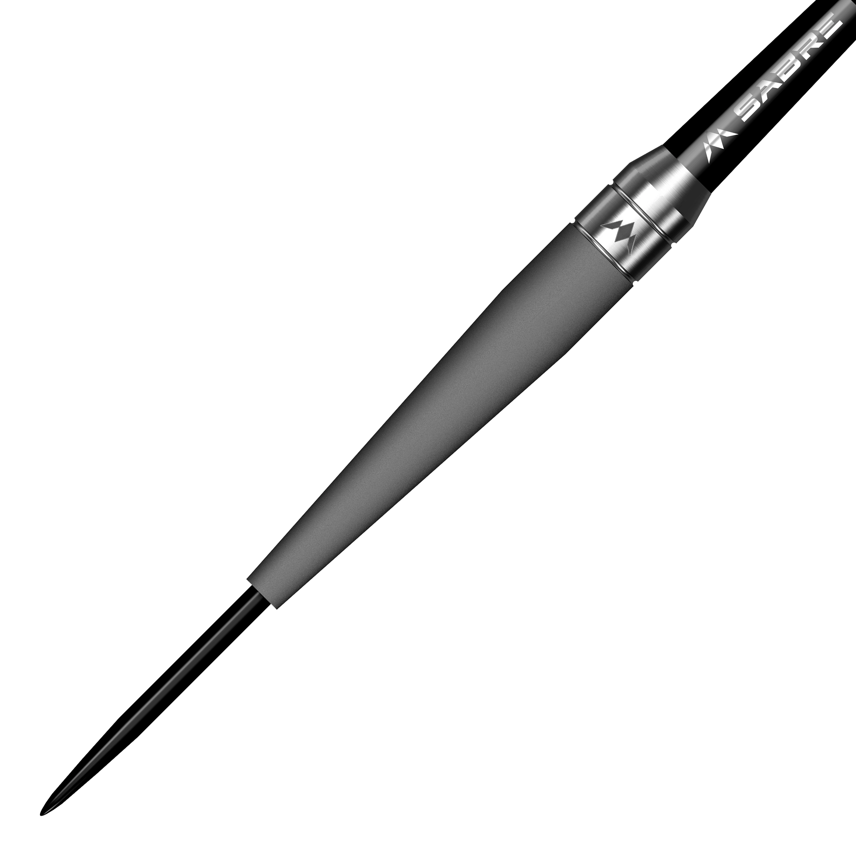 Ocelové šipky Mission Saturn Titan Das Bild zeigt einen Mission Saturn Titan Steeldart. Der Dartpfeil hat eine schlanke, metallische Spitze und einen matten Schaft.