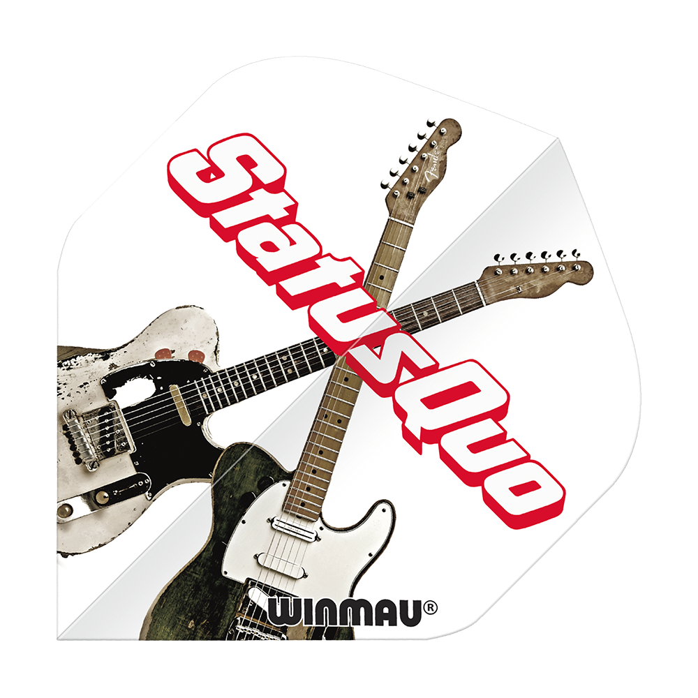 Winmau Status Quo White Guitars Standard Flights