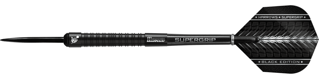Harrows Supergrip Black Edition stalen dartpijlen