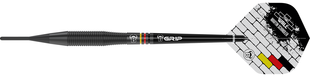 Šipky Bulls Martin Schindler The Wall černé mosazné - 18g