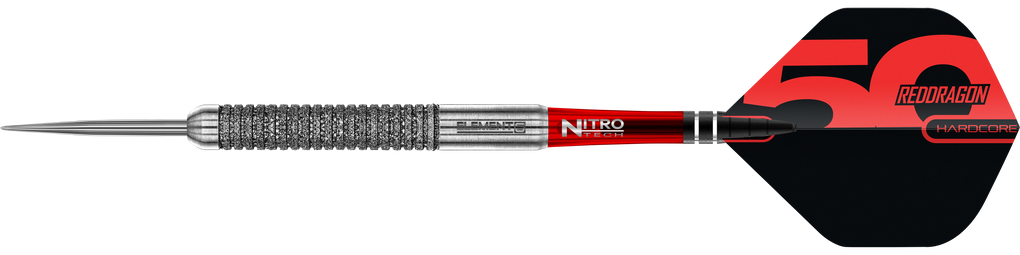 Dardos de acero Red Dragon Element 6 B, colección 50 aniversario - 24 g