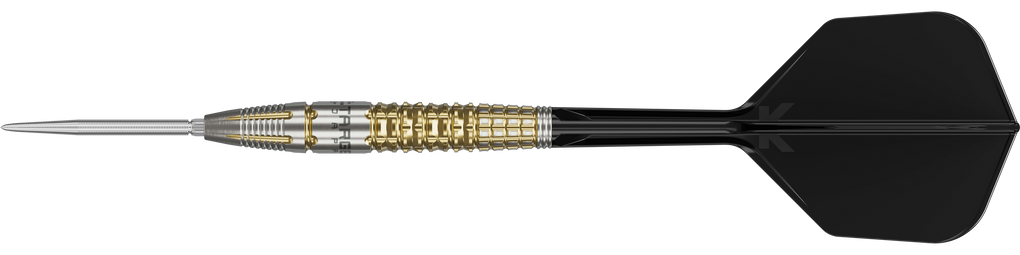 Dardos de acero Target Black Marque Warrior Swiss Point