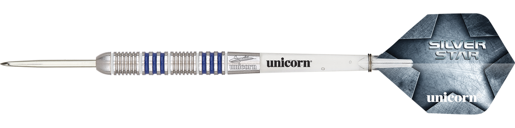 Fléchettes Unicorn Silver Star Gary Anderson P4 80% acier