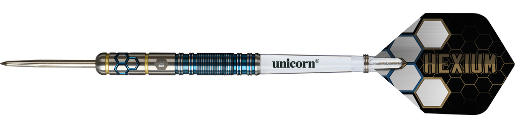 Unicorn Hexium Style 02 Blue & Gold Steeldarts