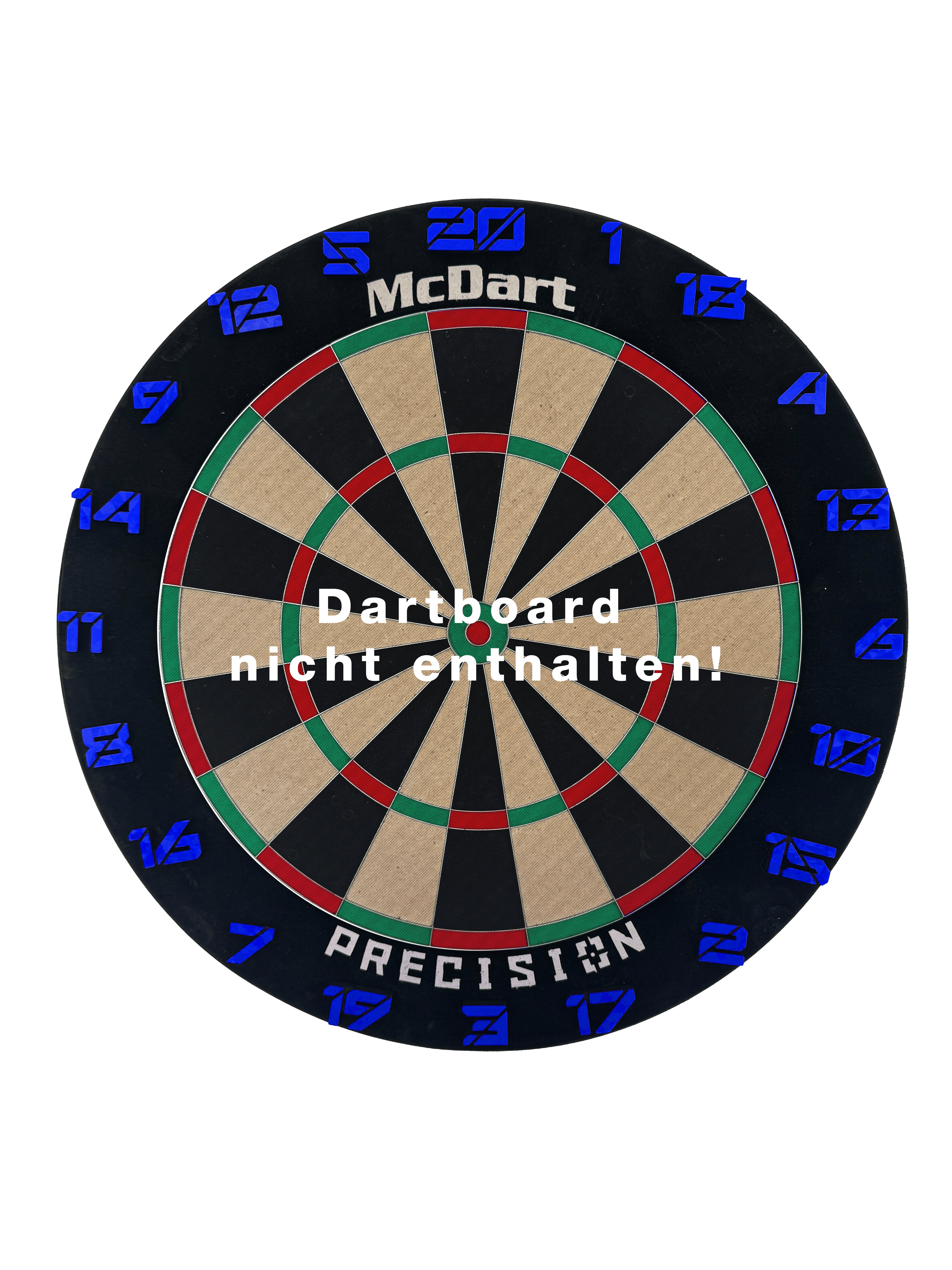 McDart Dartboard Steckzahlen / Zahlenring Cyber Das Bild zeigt das Cyber Blau Board. Das Produkt hat ein auffälliges blaues Design.