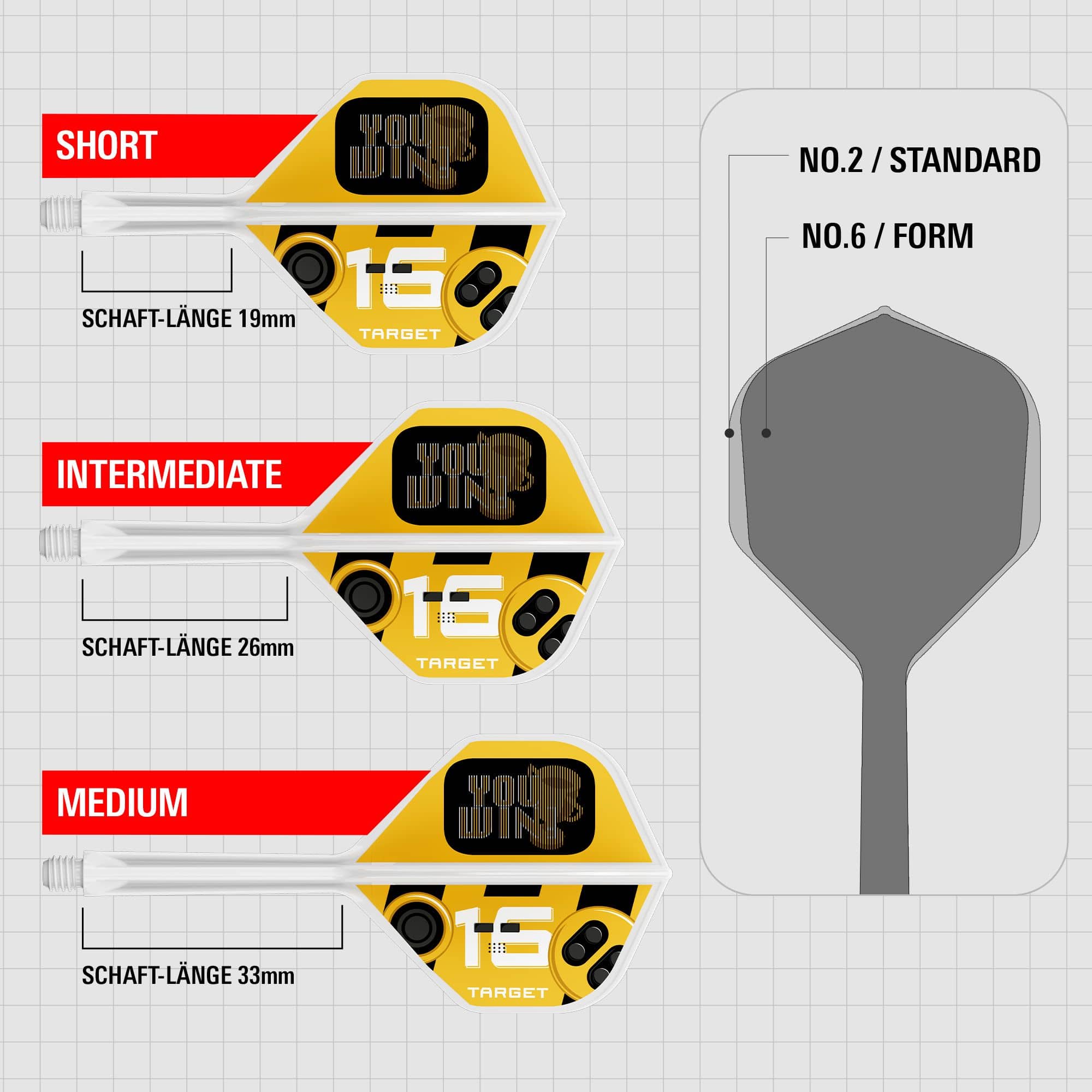 Das Foto zeigt die Target K-Flex You Win No2 Standard Flights. Es sind moderne und widerstandsfähige Dartflights.