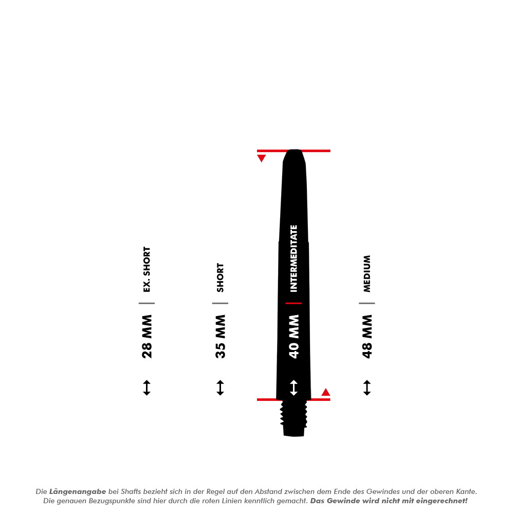 Nylon Shafts - Schwarz