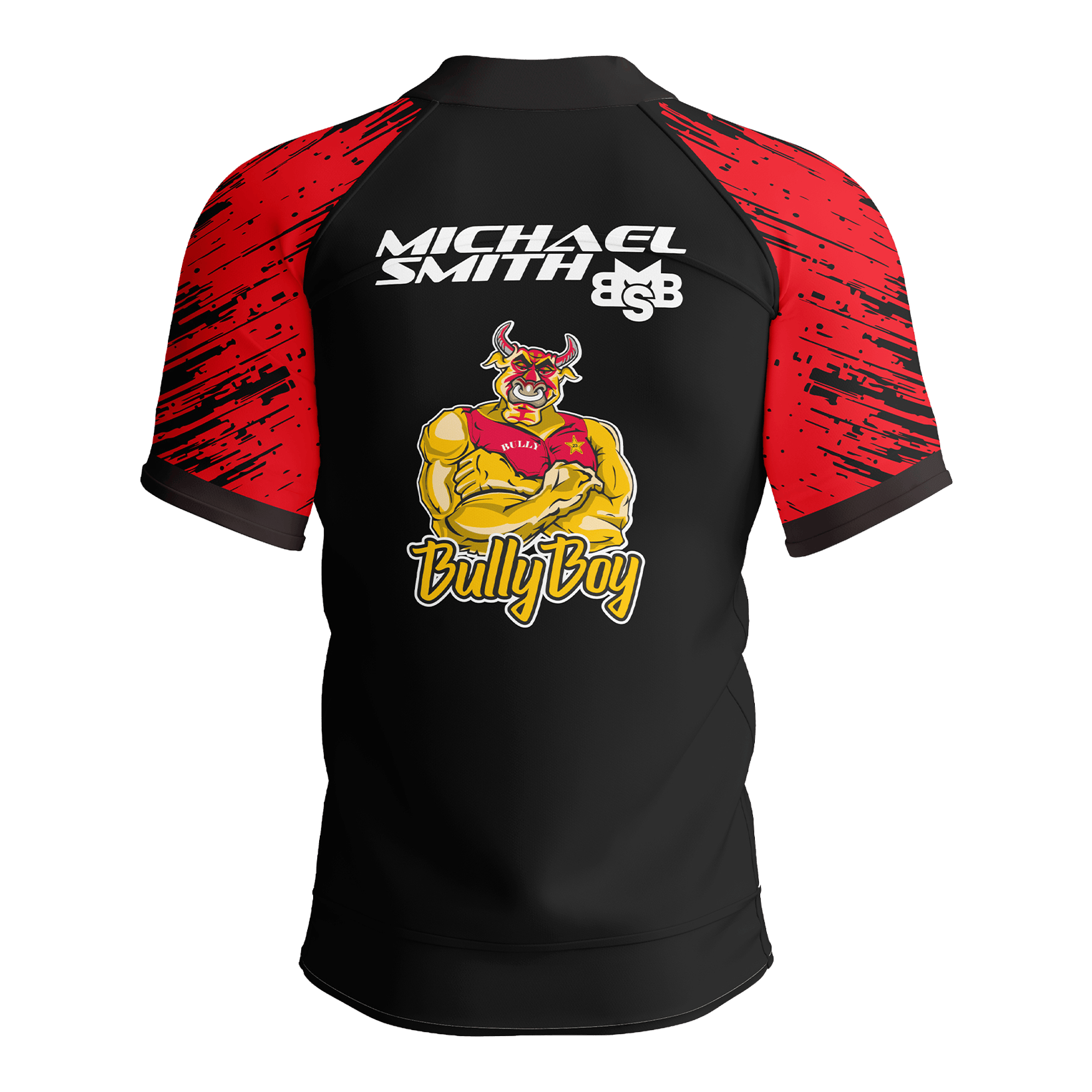 Shot Michael Smith Red Strip Polo Dartshirt