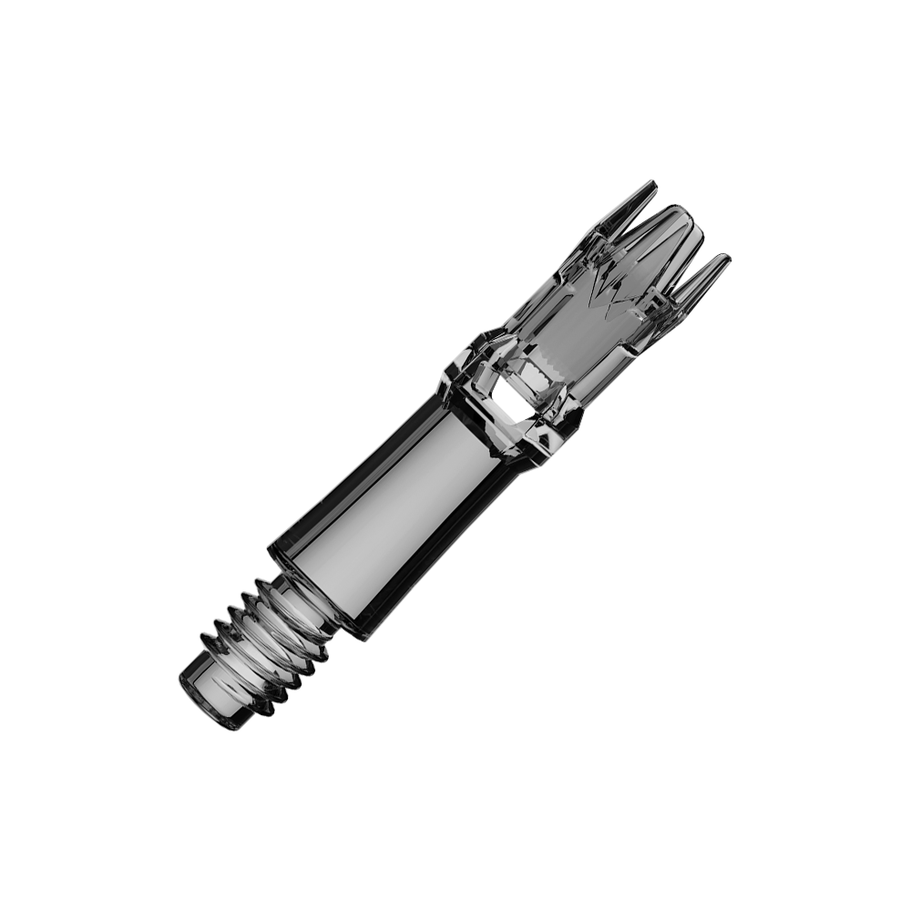 Náhradní hřídele L-Style L-System - čiré černé Mehrere Ersatzshafts in transparentem Schwarz sind abgebildet. Die Shafts sind angeordnet und aus Kunststoff.