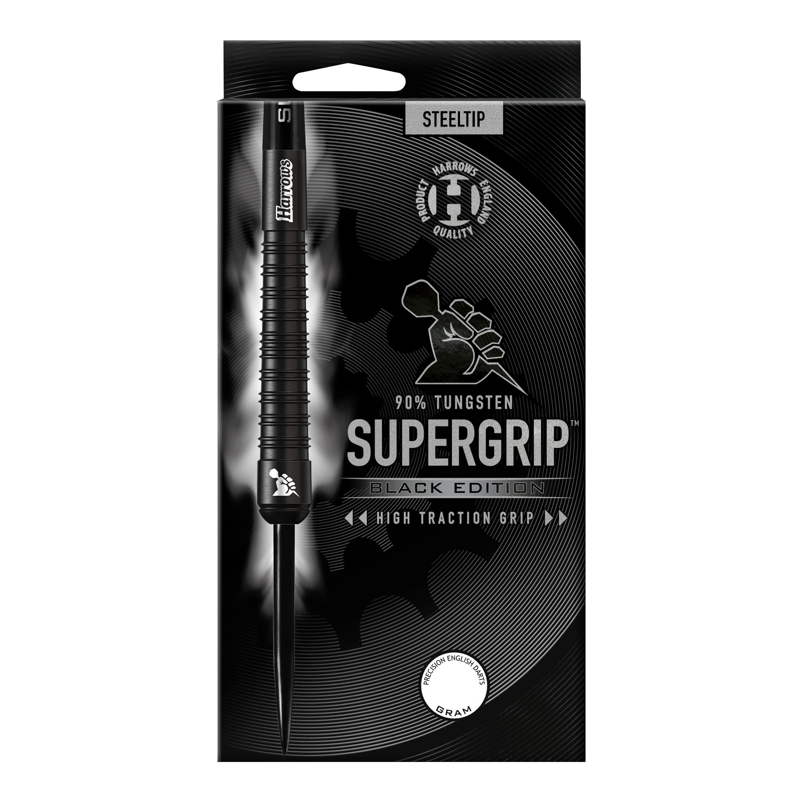 Harrows Supergrip Black-Edition Steeldarts