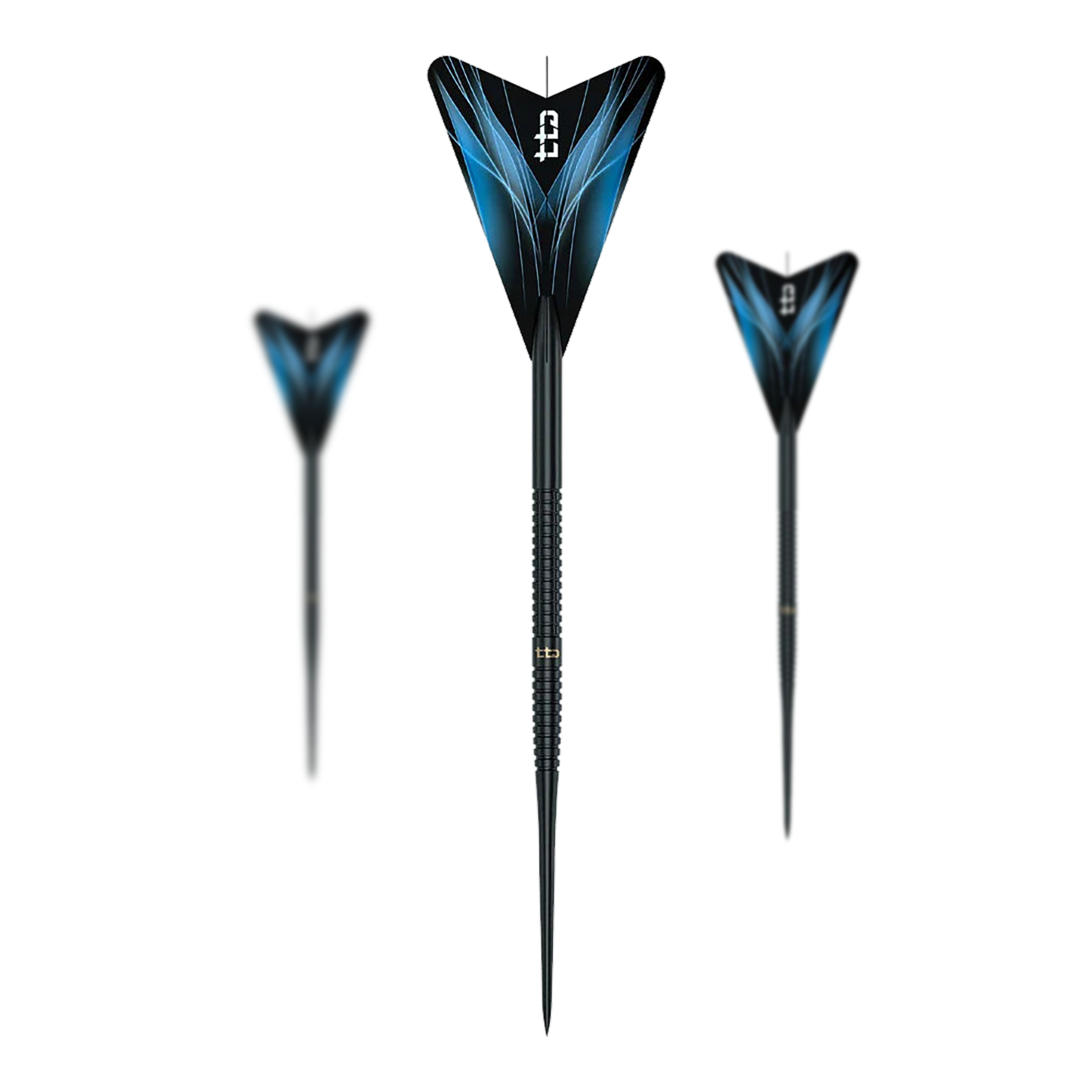 Dardos de acero Caliburn TTD Complete Titanium T1 negros - 5 g Abgebildet sind die Caliburn TTD Complete Titanium T1 Black Steeldarts - 5g. Die Darts haben ein schwarzes Design und wiegen 5g.