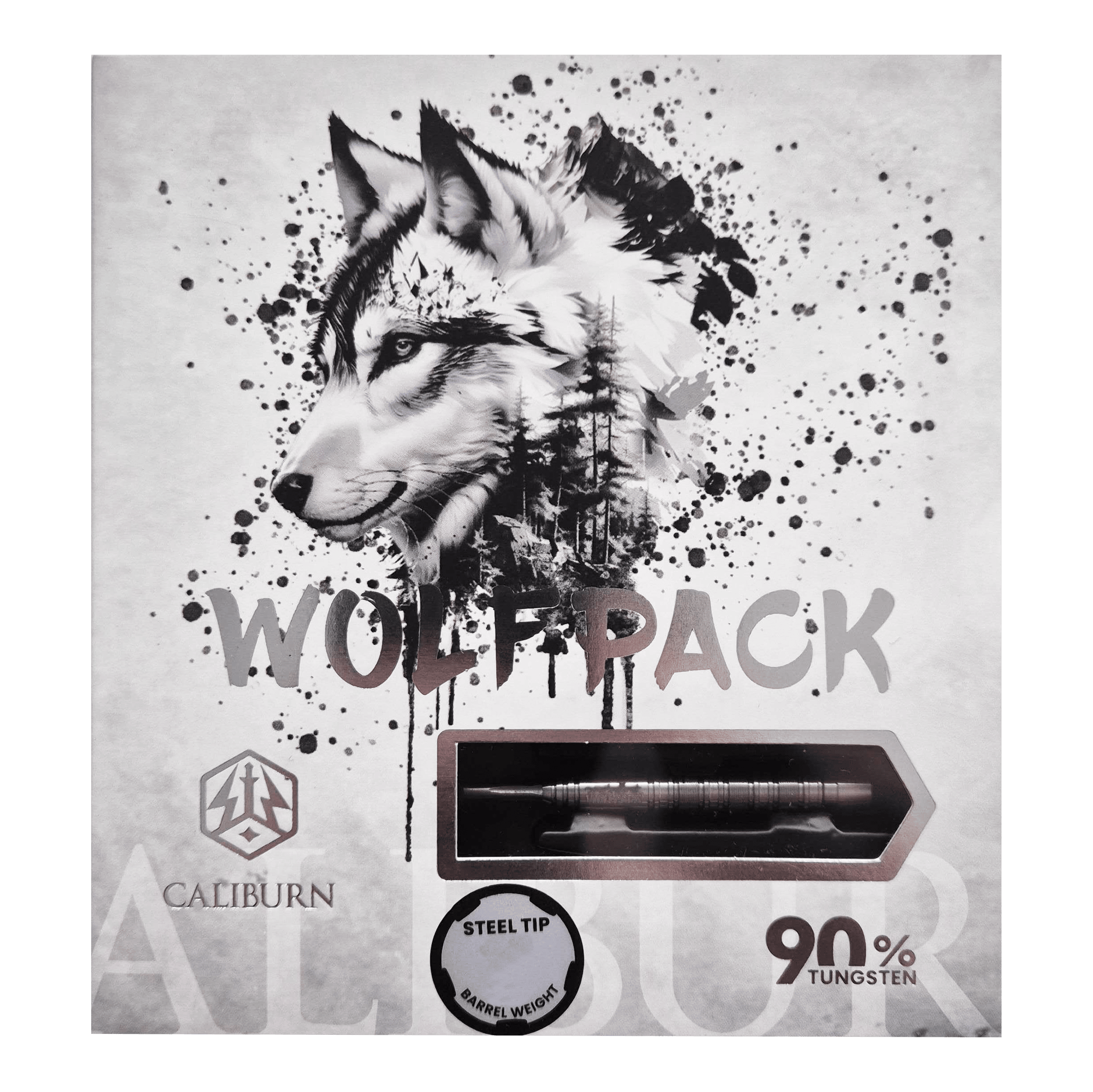 Dardos de acero Caliburn Wolfpack W7 - 21 g Abgebildet ist das Produkt Caliburn Wolfpack W7 Steeldarts - 21g. Dieses Set besteht aus hochwertigen Steeldarts mit 21 Gramm Gewicht.