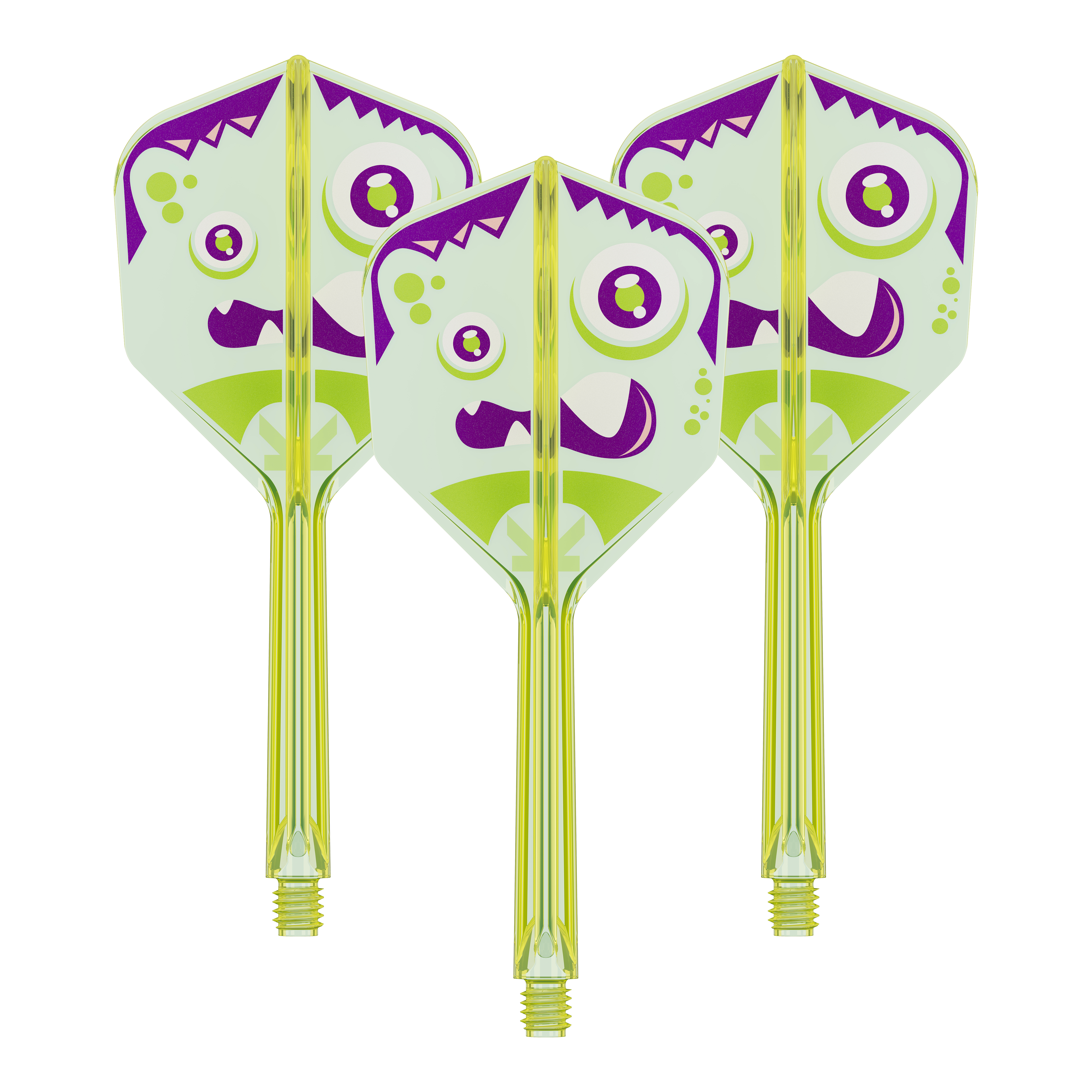 Target Japan K-Flex Xeno No6 Flights Dieses Bild stellt das Produkt 410324_Target_Japan_K-Flex_Xeno_No6_Flights_33mm_1Set dar. Es sieht aus wie ein Set an Dart-Flights.