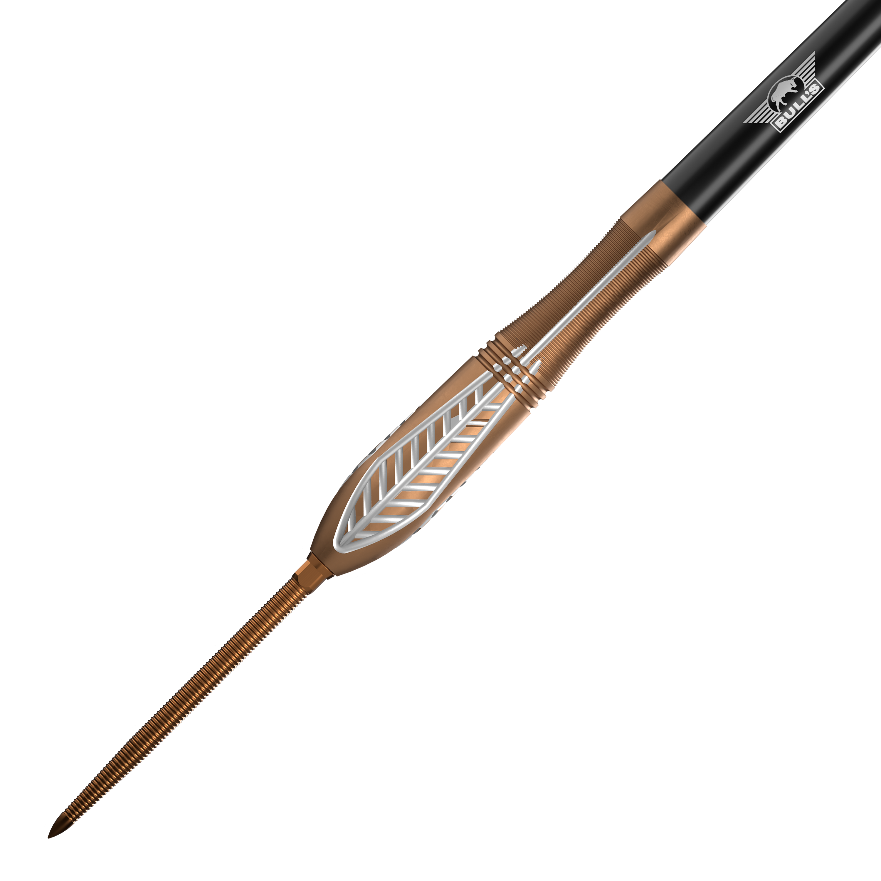 Šipky Bulls NL Bronzo Nova Convertible Point Steel Darts Zu sehen ist das Set Bulls NL Bronzo Nova Convertible Point Steeldarts. Die Darts sind elegant designt.