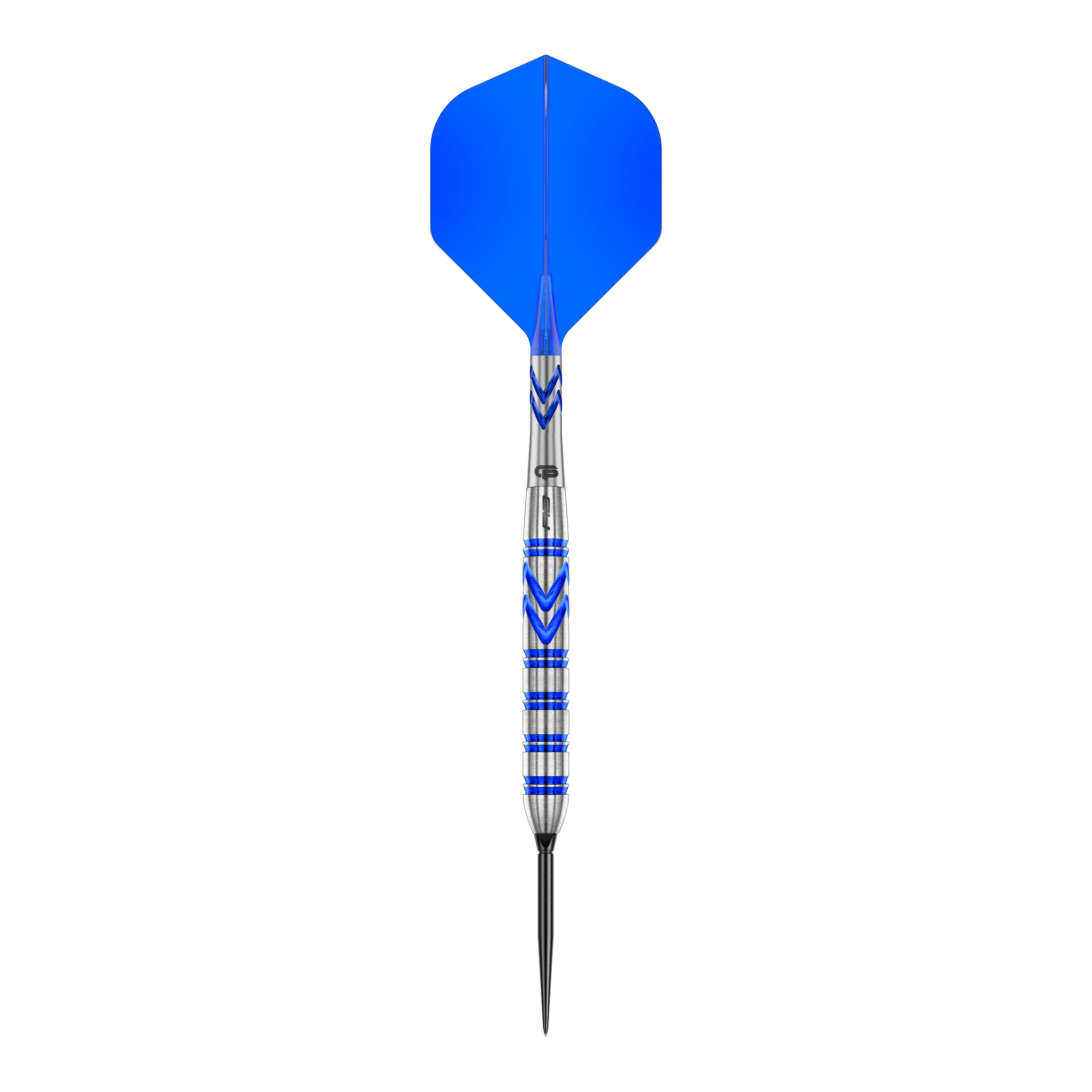Das Bild zeigt die Red Dragon Gerwyn Price Blue Original Switch Point Steeldarts. Diese Darts sind bekannt für ihre hohe Qualität und Langlebigkeit.