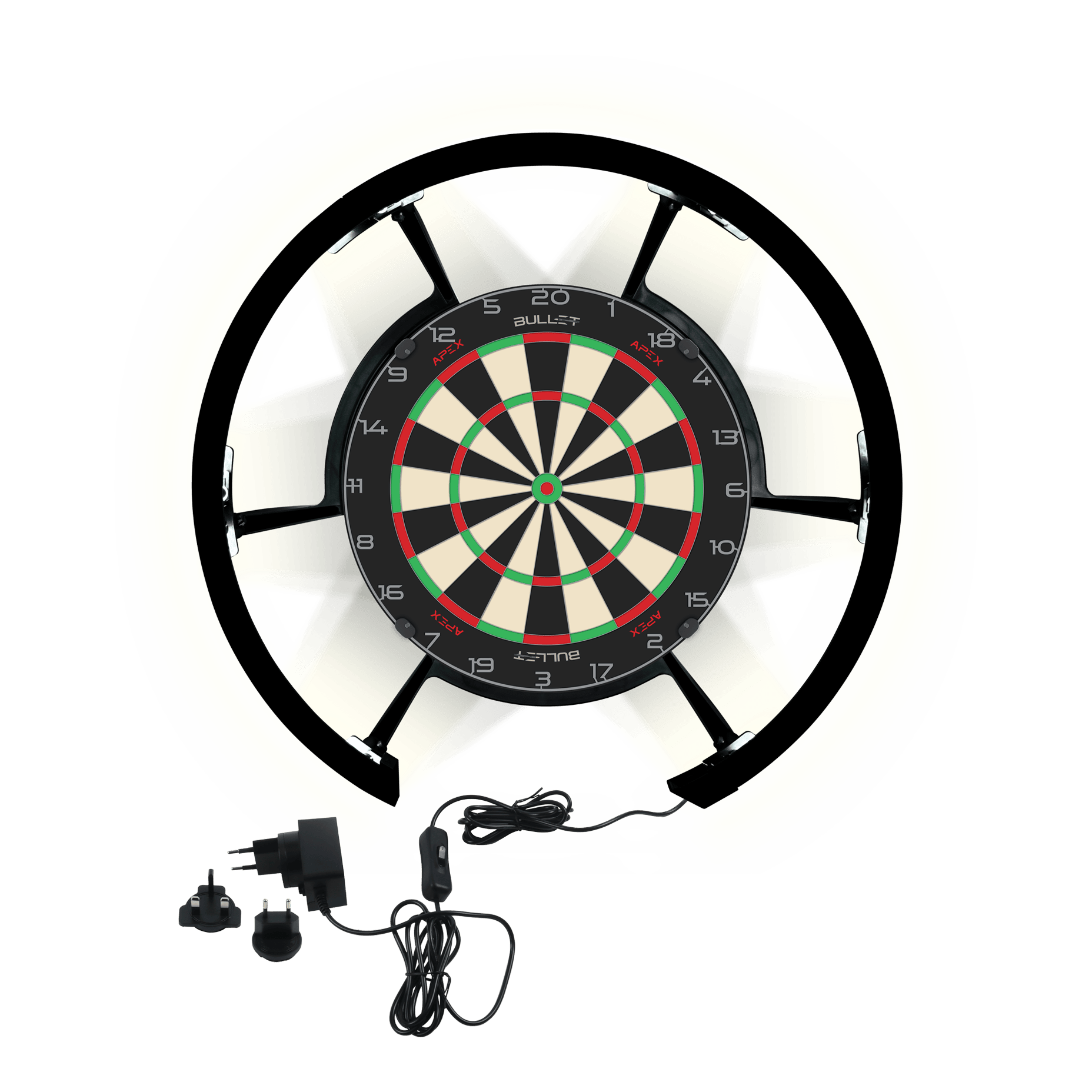 Auf dem Bild ist das Bullet Radion 300 Beleuchtungs-System zu sehen. Dieses Produkt bietet vielseitige Einsatzmöglichkeiten in der Beleuchtungstechnik.