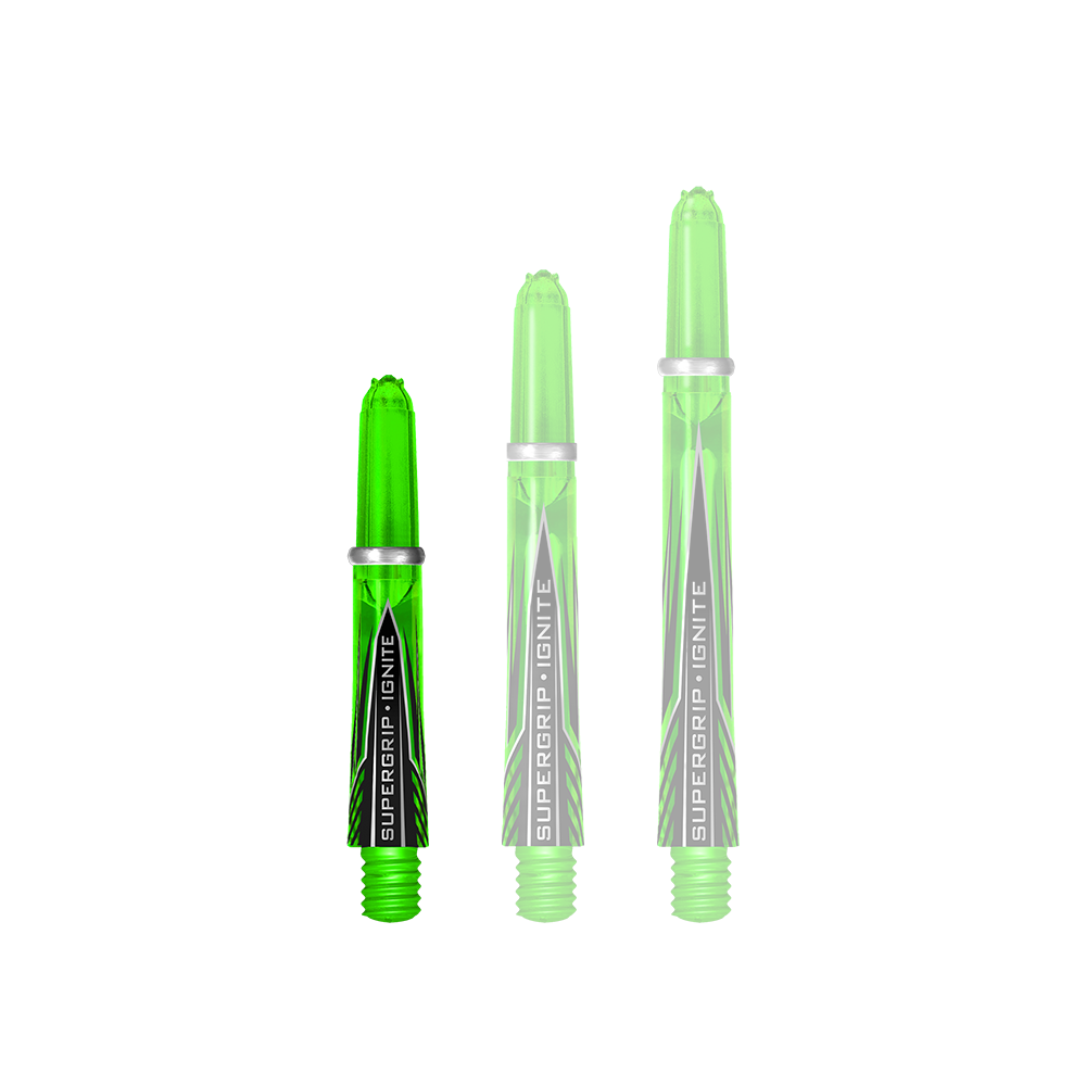 HR389_Harrows_Supergrip_Ignite_Shafts_Gr-n_33mm_1iTUVQXwgaZq29 Harrows Supergrip Ignite Shafts - ein Satz Dartschäfte. Kompakte Schäfte mit geriffelter Oberfläche.