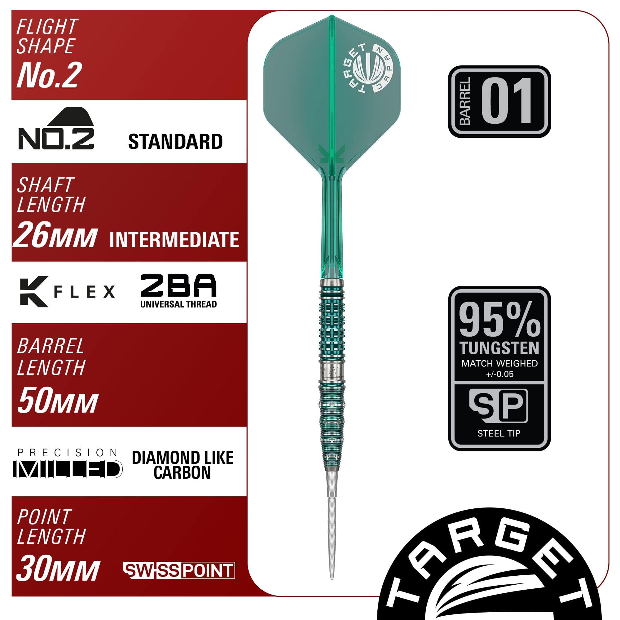 Target Japan Mikuru Suzuki The Miracle GEN7 Swiss Point Steeldarts - 23 g Zu sehen sind Target Japan Mikuru Suzuki The Miracle GEN7 Swiss Point Steeldarts - 23g. Diese Steeldarts zeichnen sich durch Präzision und eine spezielle Optik aus.