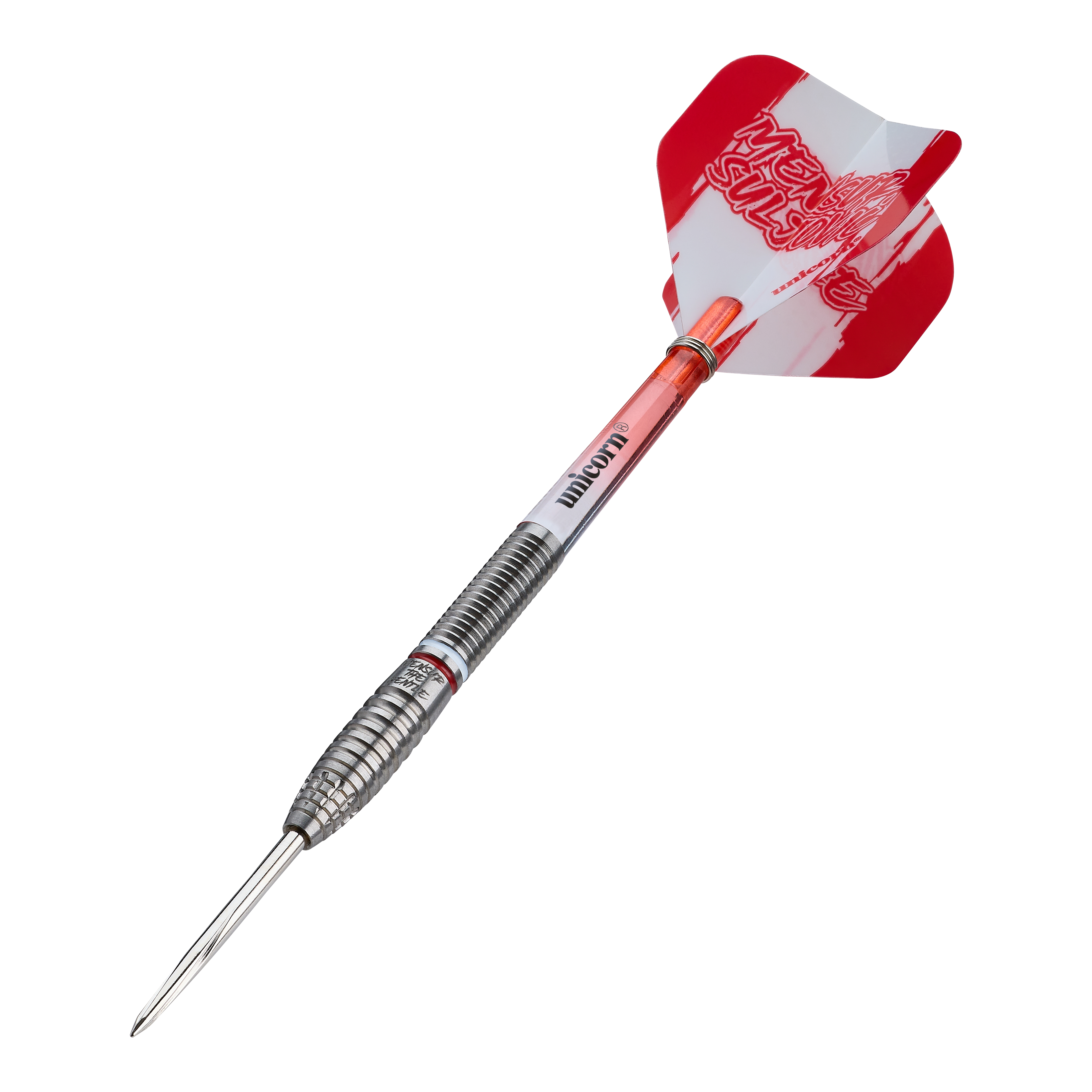 Dieses Bild zeigt die Unicorn Mensur Suljovic The Gentle Steeldarts - 23g. Die Darts sind ein hochwertiges Produkt für Dartspieler.