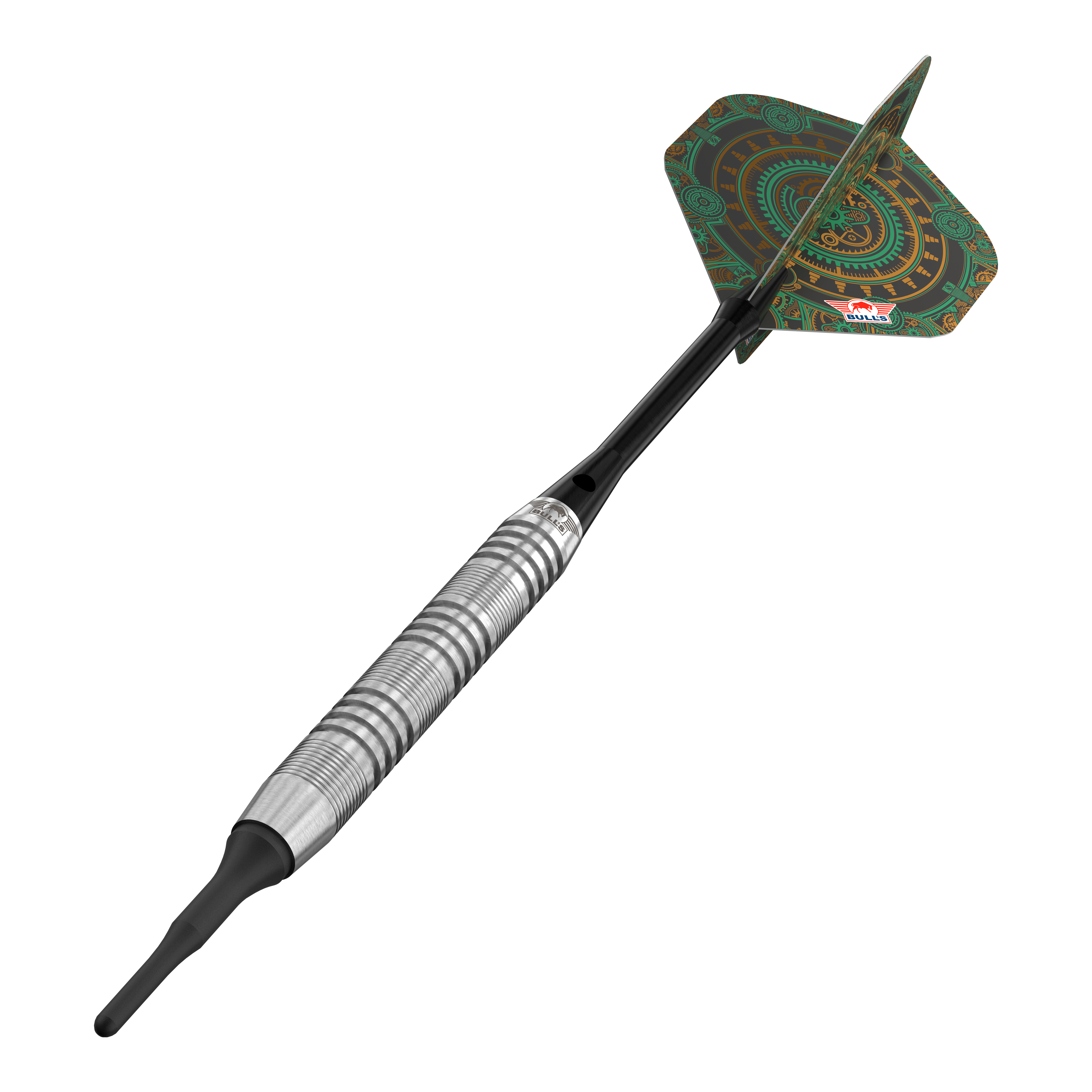 Šipky Bulls NL Direct Tungsten Soft - 18g Abgebildet ist eine weitere Ansicht Bulls NL Direct Tungsten Softdarts - 18g. Die Darts sind in metallischer Optik gehalten.