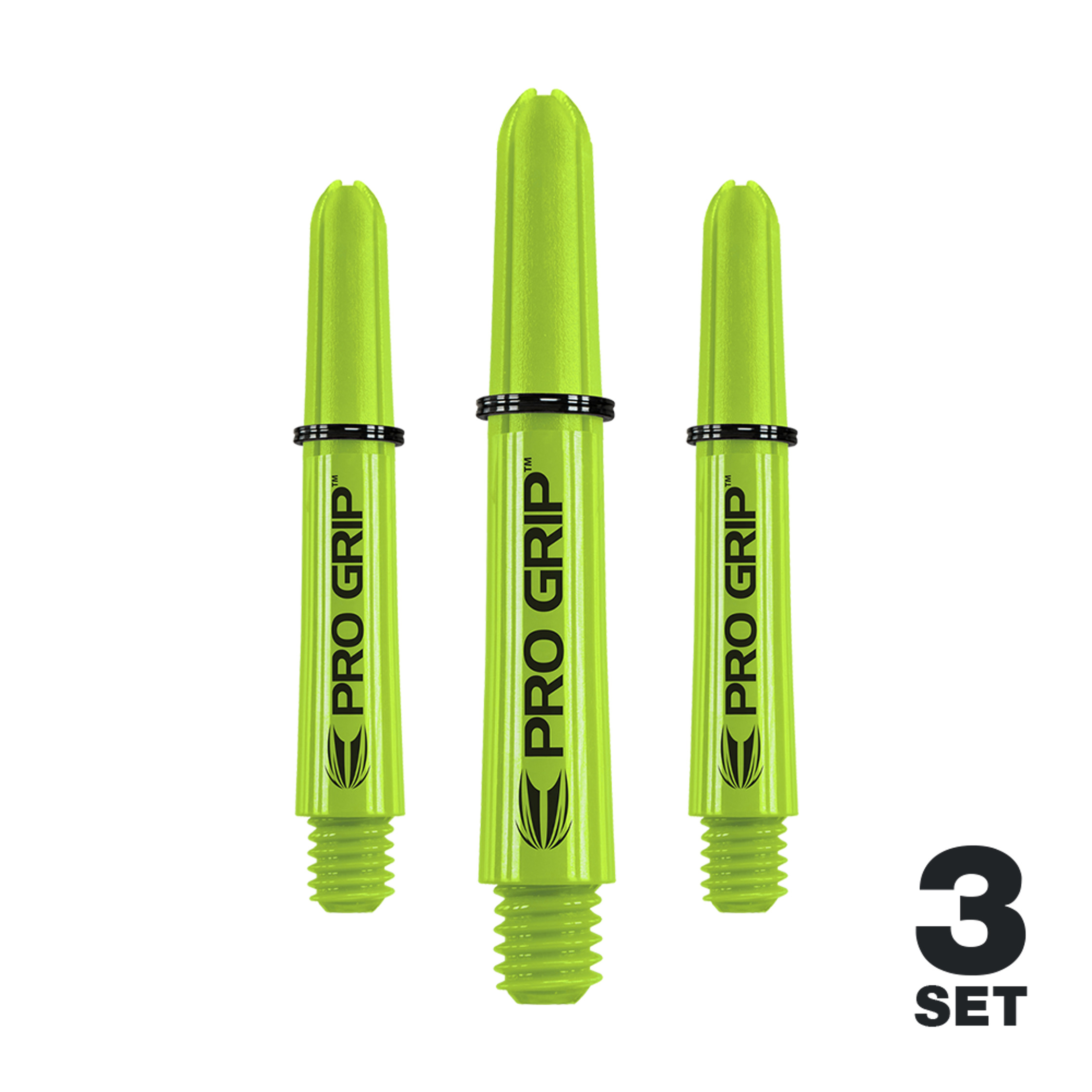 Target Pro Grip Shafts - 3 Sets - Lime Green | 34 mm | 16-380252