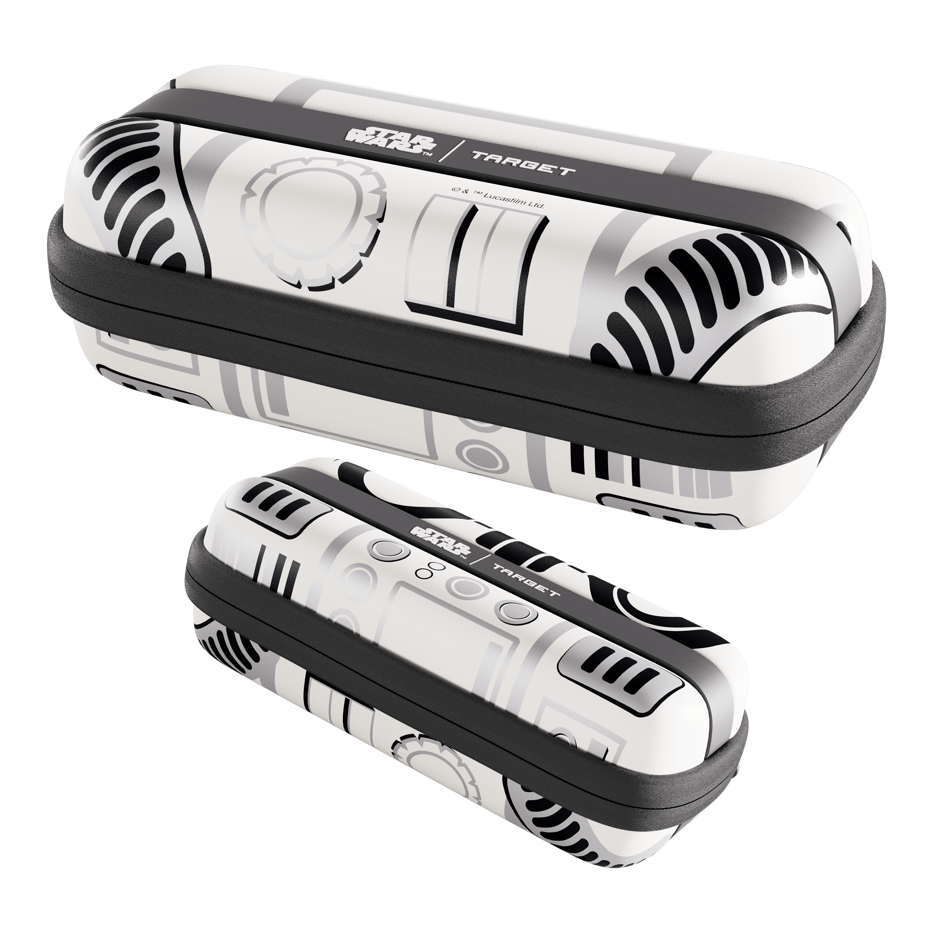 Target Star Wars Boa Dartcase - Szturmowiec Das Bild zeigt das Target Star Wars Boa Dartcase mit Stormtrooper Motiv. Es ist eine speziell gestaltete Darttasche für Star Wars Fans.