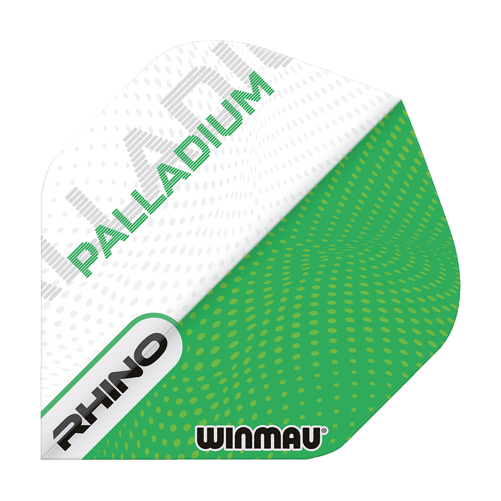 Winmau Rhino Extra Thick Palladium GreenWhite Standard Flights