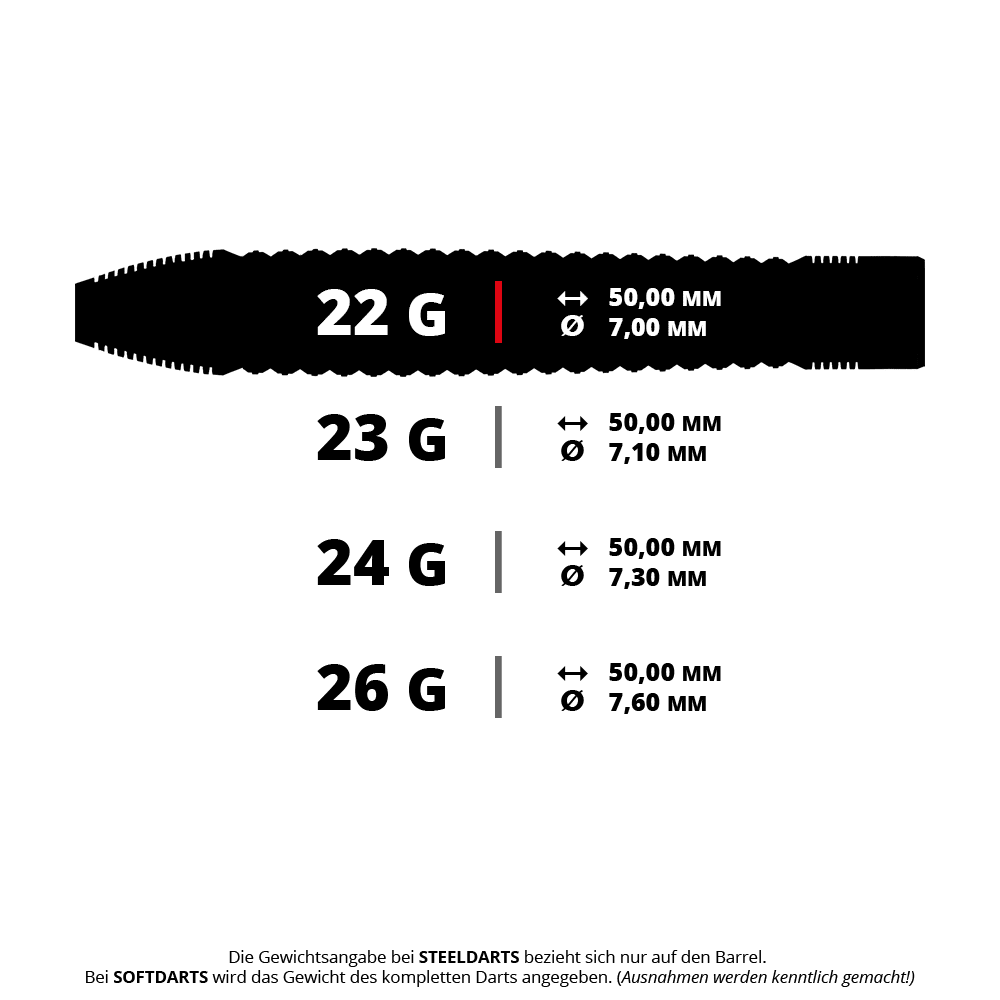 Harrows Dimplex S3 Tapered Steeldarts