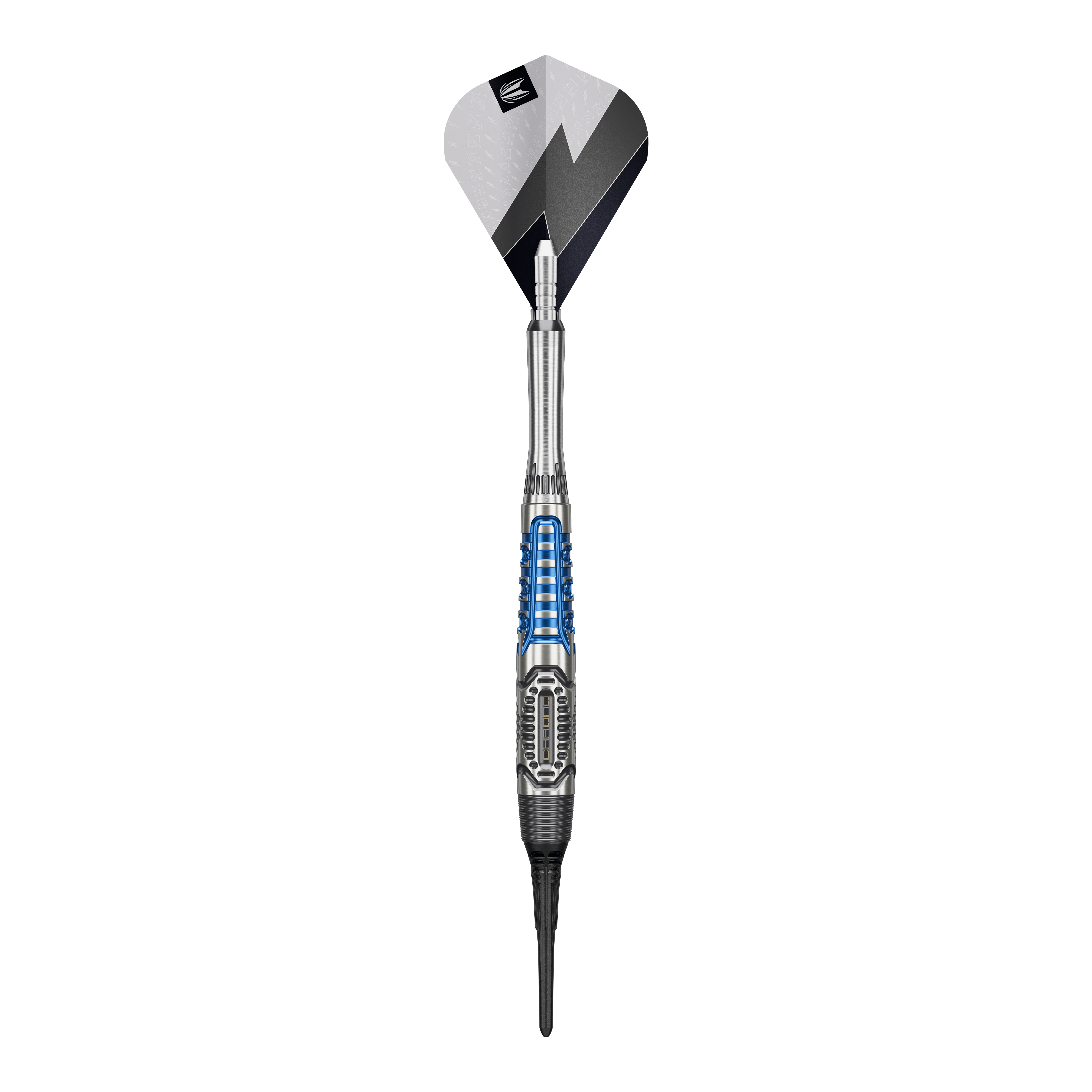 Target Phil Taylor Power X Chrono Softdarts Das Bild zeigt die Target Phil Taylor Power X Chrono Softdarts. Es handelt sich um spezielle Softdarts, benannt nach dem bekannten Dartspieler Phil Taylor.