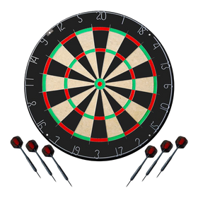 Karella Dartboard BullOut Set inkl. 2 Satz Steeldarts