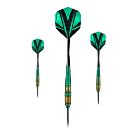 Harrows Vivid Brass Green Steeldarts